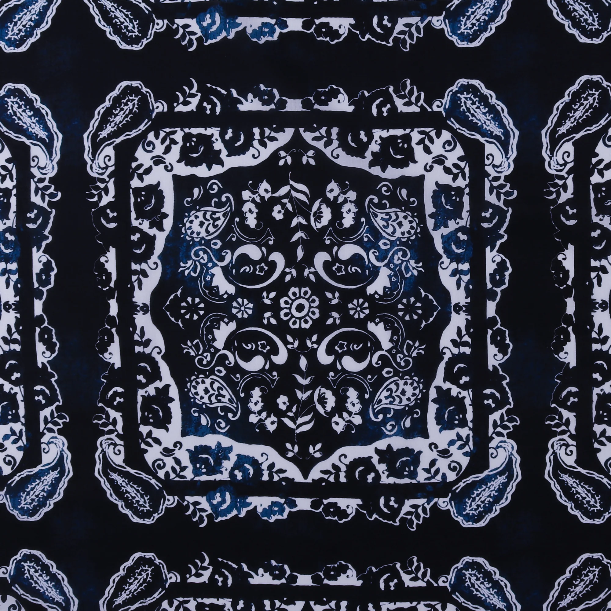 Printed Cotton Voile - EVERYDAY BLUES - 010 - Navy