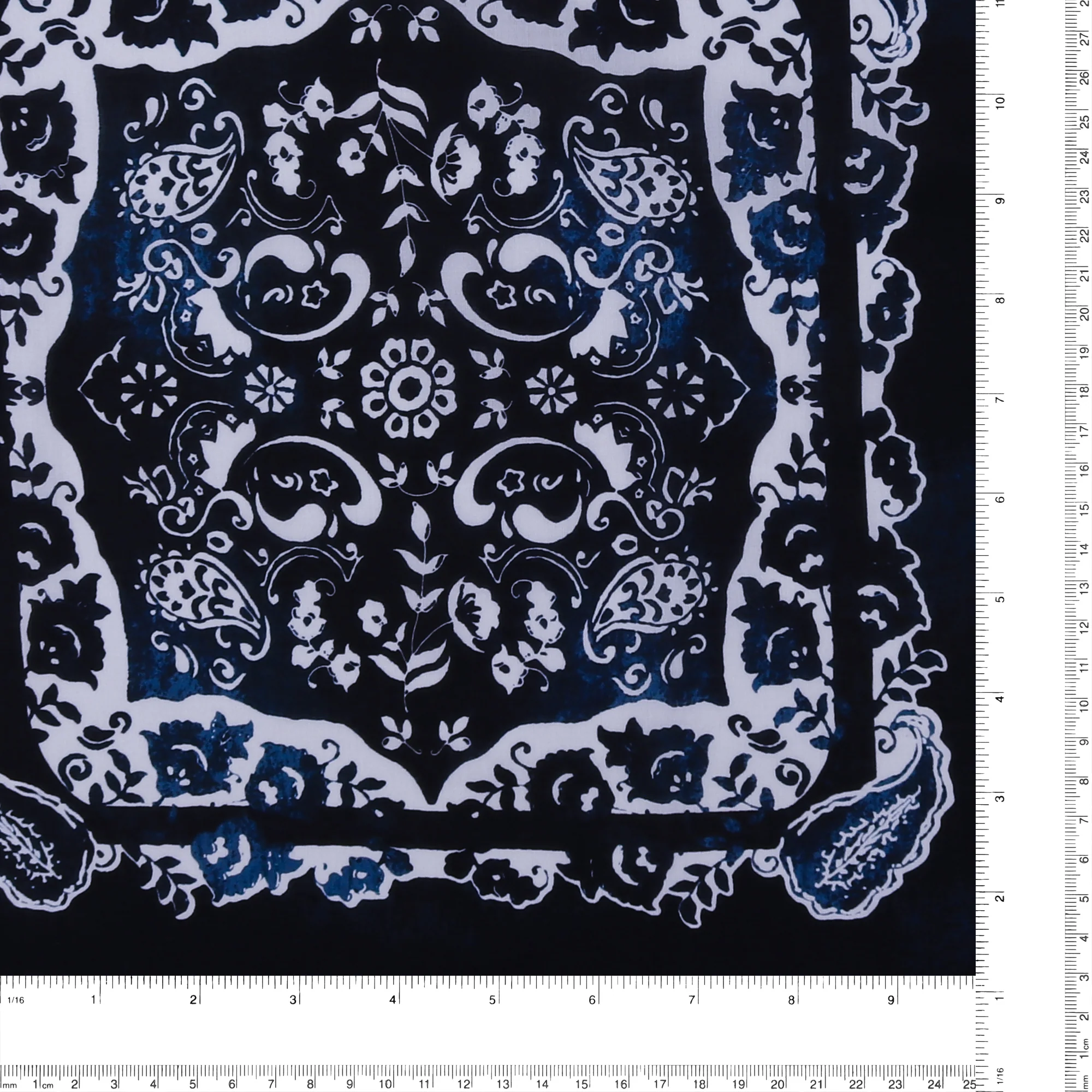 Printed Cotton Voile - EVERYDAY BLUES - 010 - Navy - Image 3