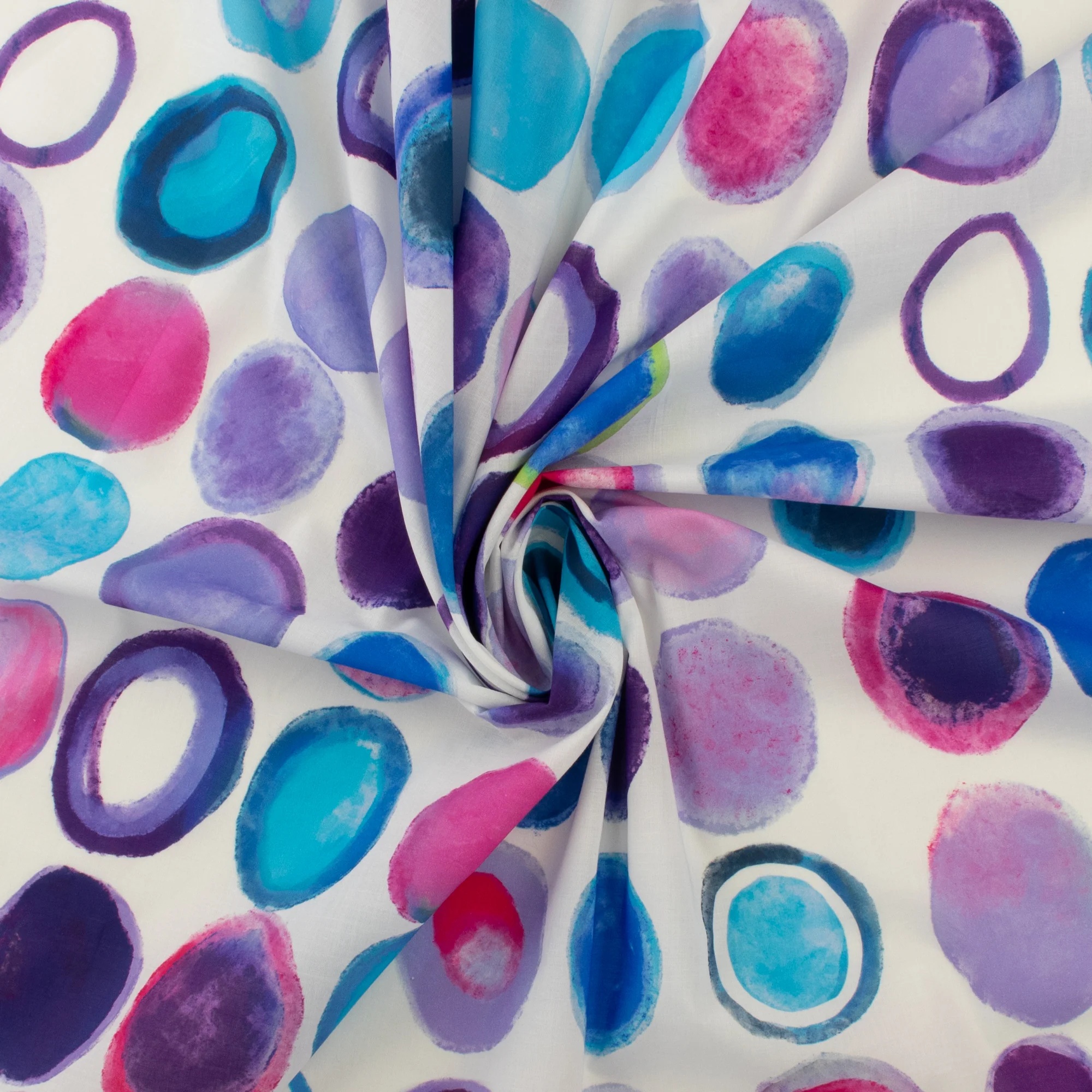 Printed Cotton Voile - MARBELLA - 002 - Blue - Image 2