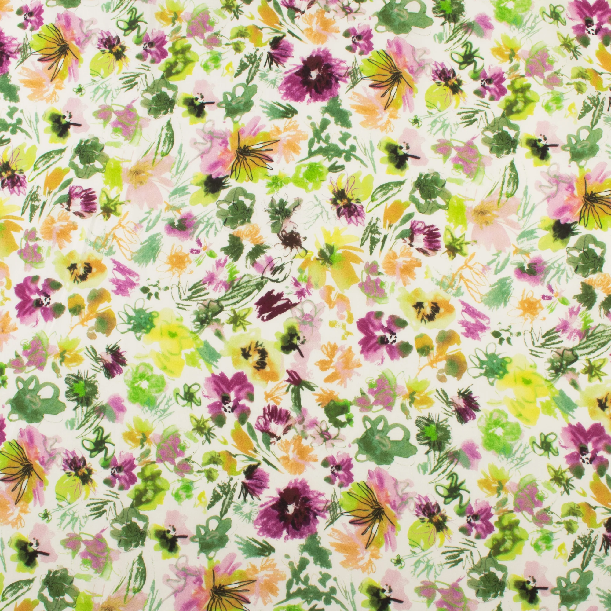 Printed Cotton Voile - MARBELLA - 004 - Lilac