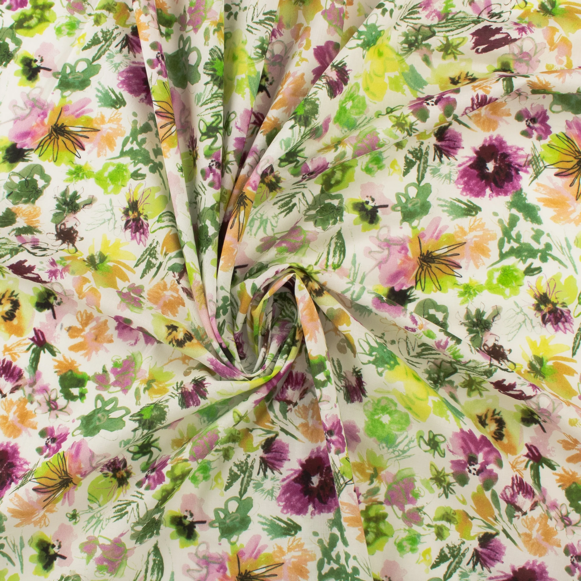 Printed Cotton Voile - MARBELLA - 004 - Lilac - Image 2