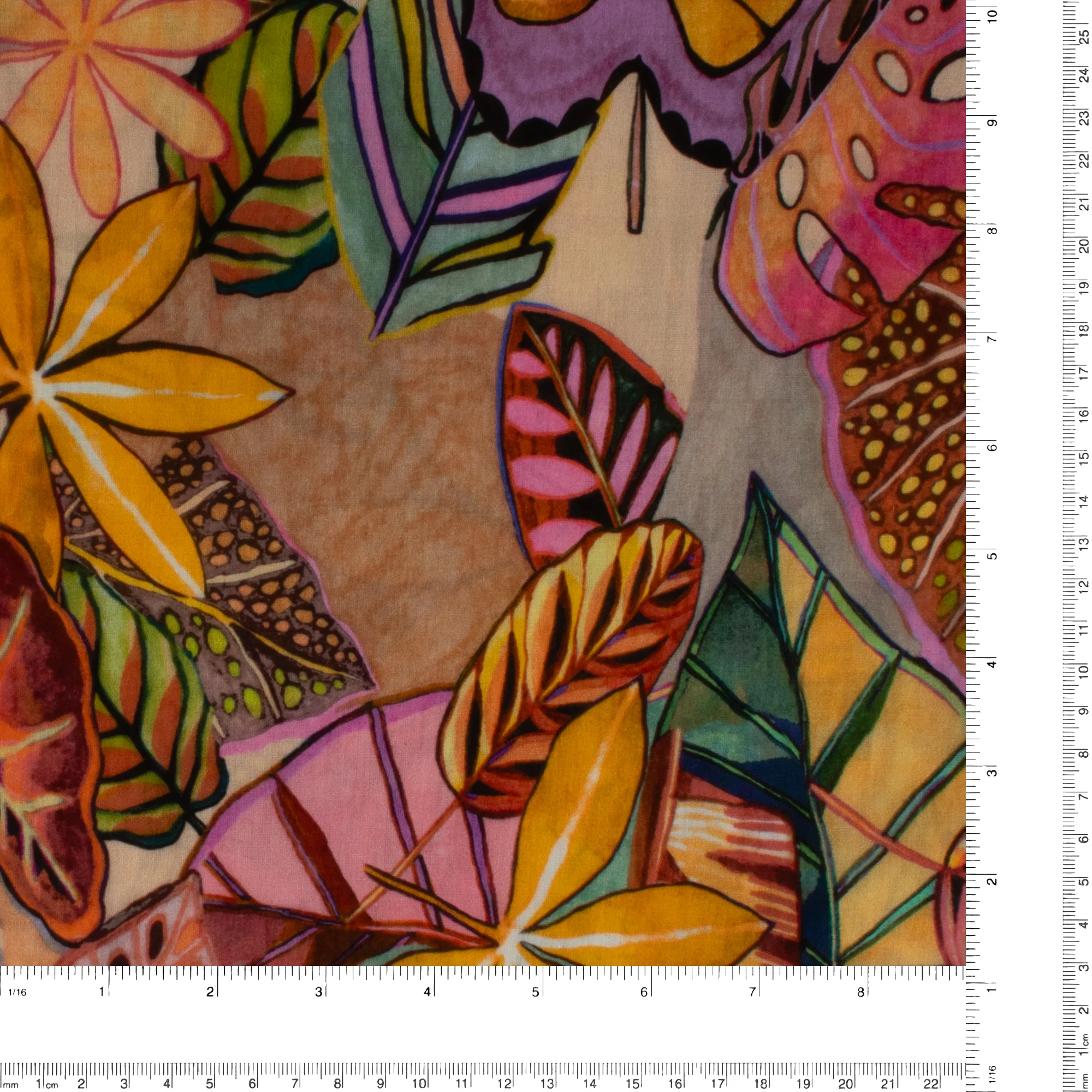 Printed Cotton Voile - MARBELLA - 006 - Golden Wheat - Image 3