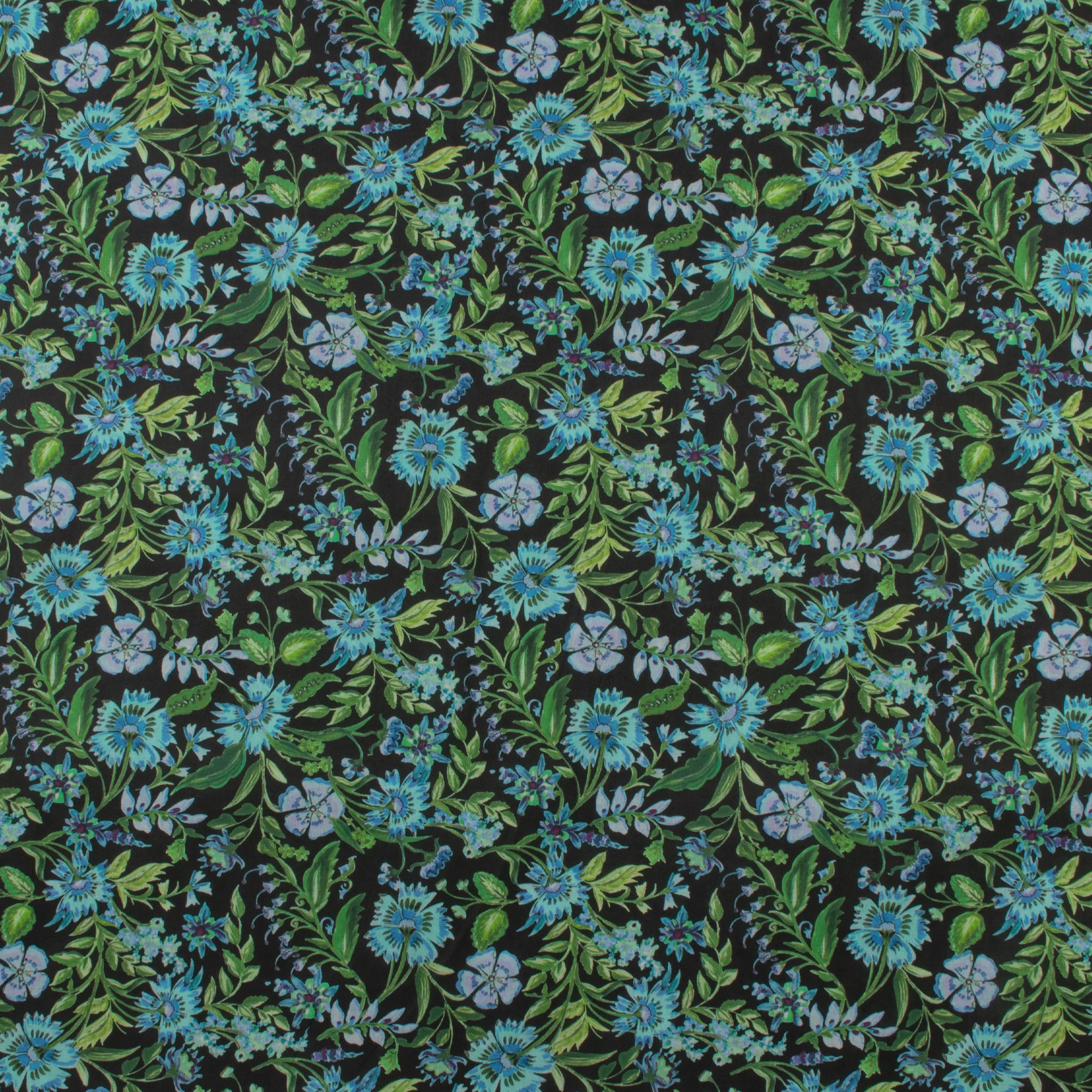 Printed Cotton Voile - MARBELLA - 009 - Black