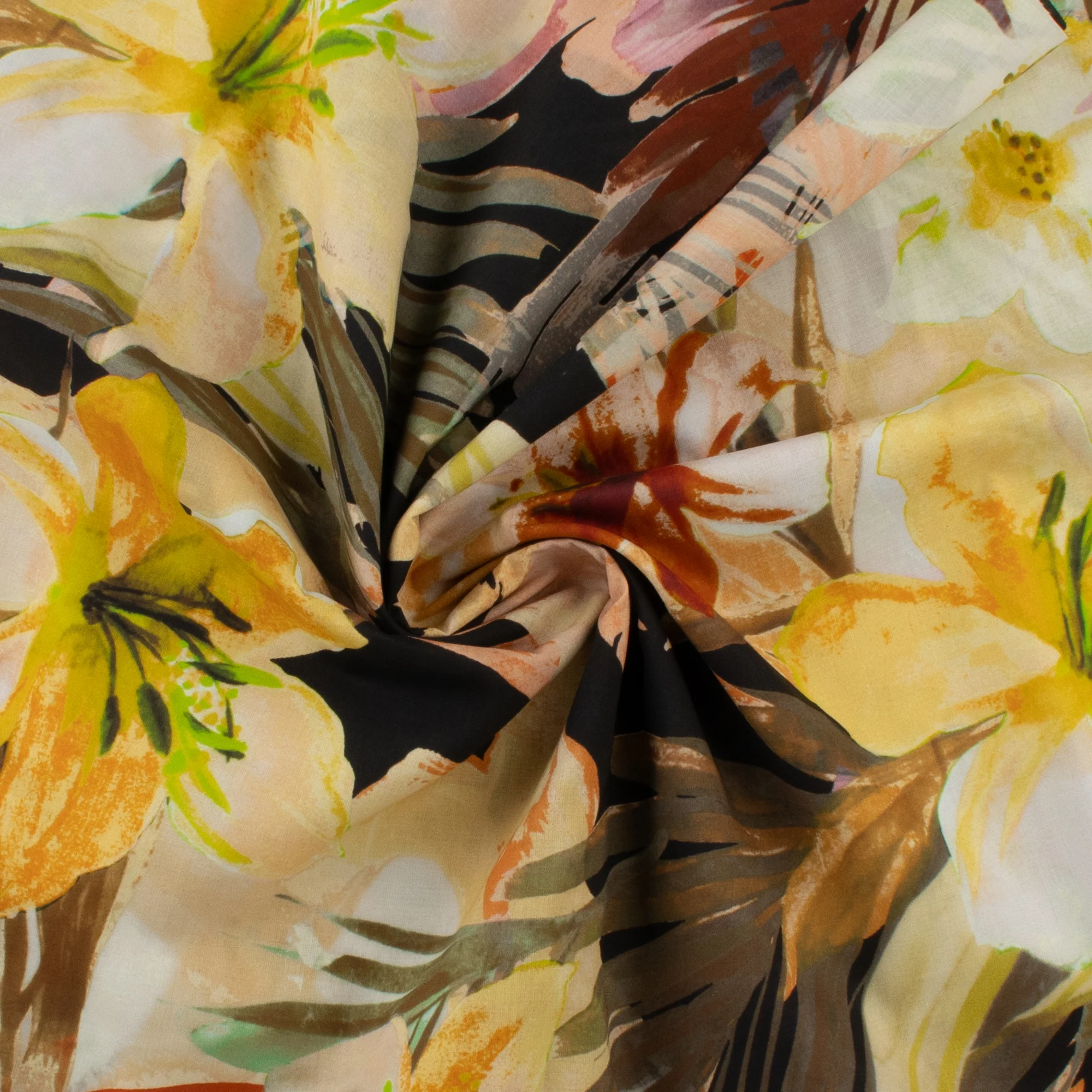 Printed Cotton Voile - MARBELLA - 010 - Dusty Peach - Image 2