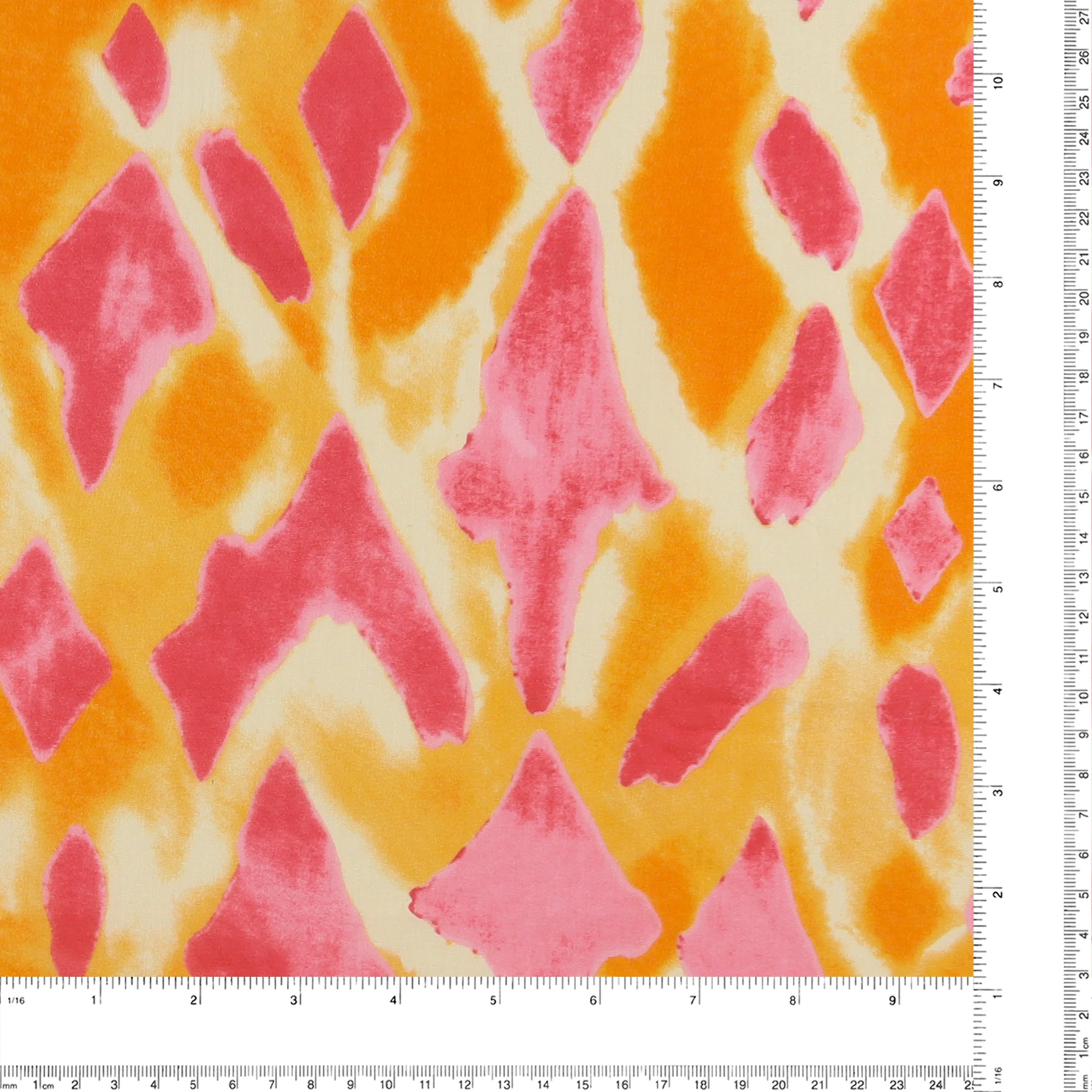 Printed Cotton Voile - MINERVA - 005 - Tangerine - Image 3