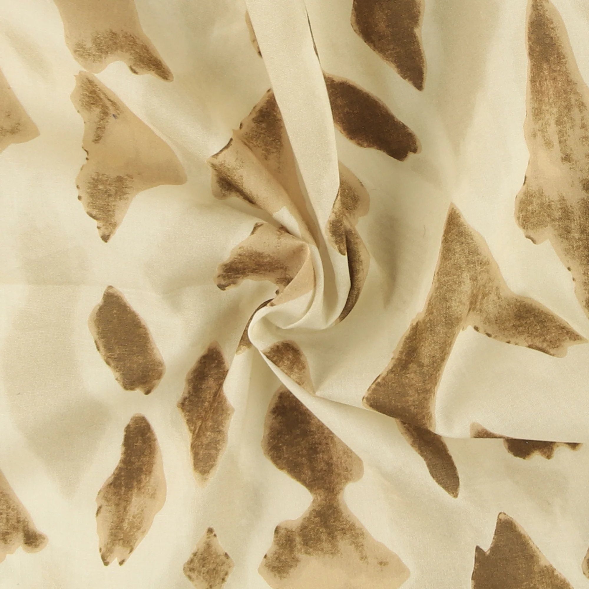 Printed Cotton Voile - MINERVA - 006 - Tan - Image 2