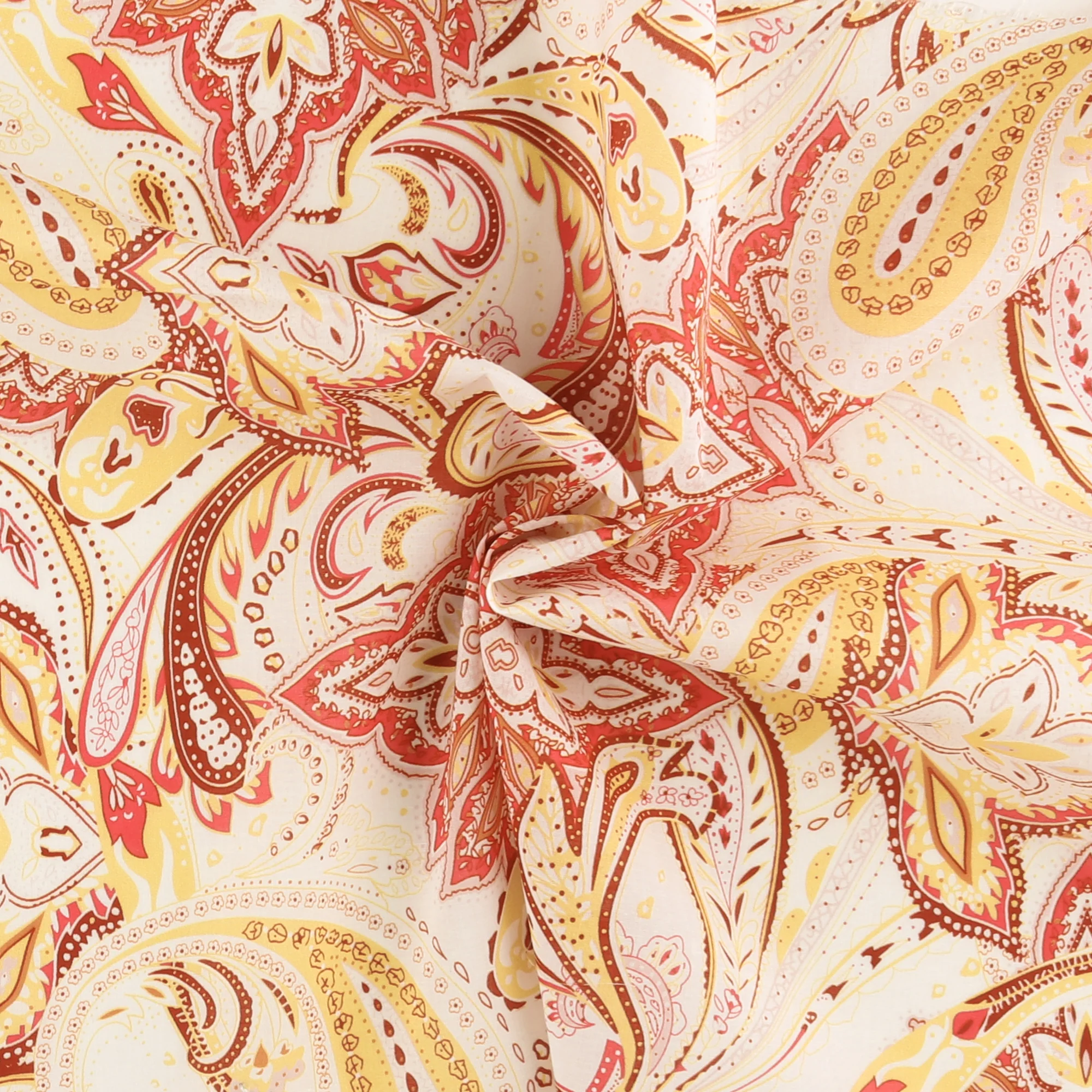 Printed Cotton Voile - MINERVA - 013 - Red - Image 2