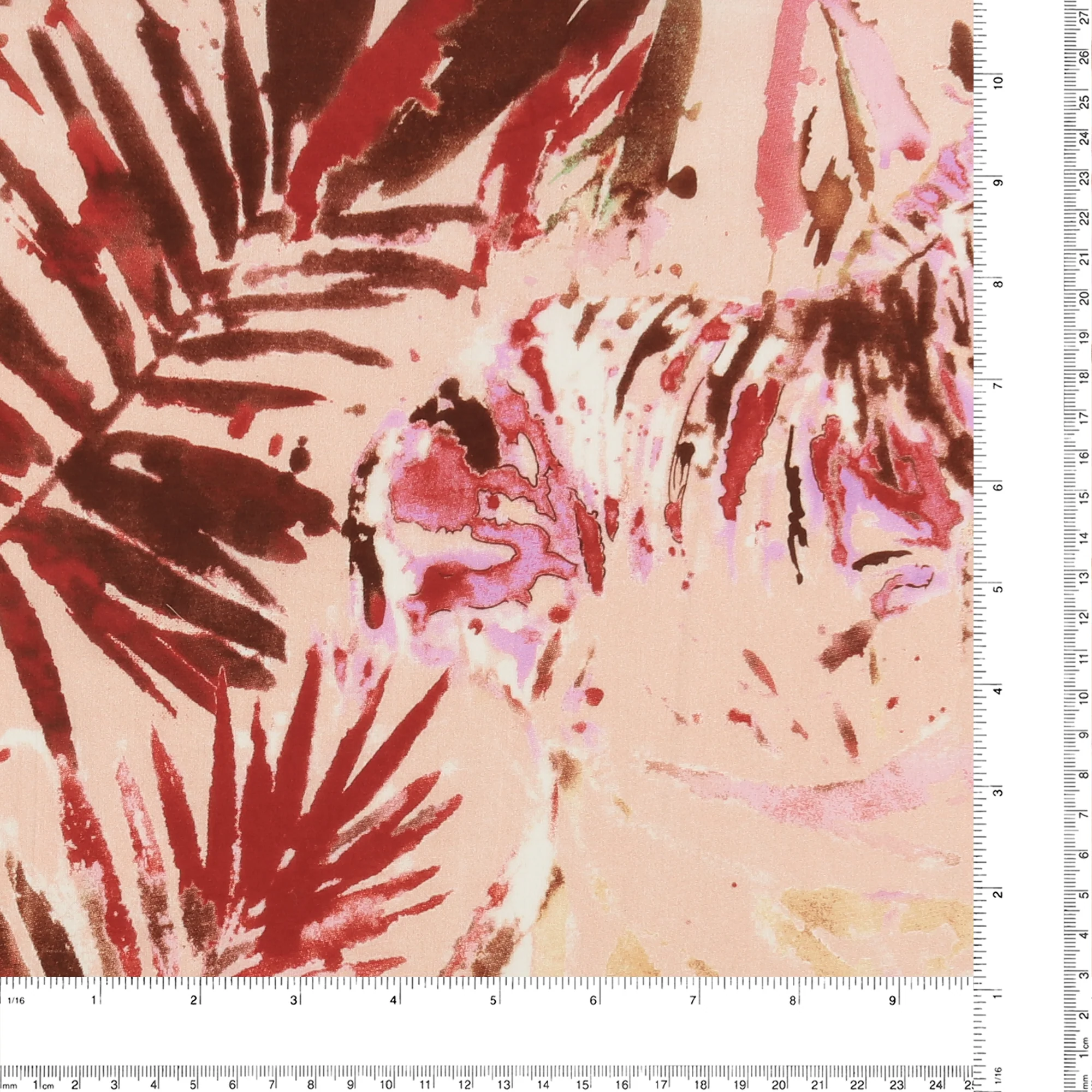 Printed Cotton Voile - MINERVA - 016 - Salmon - Image 3