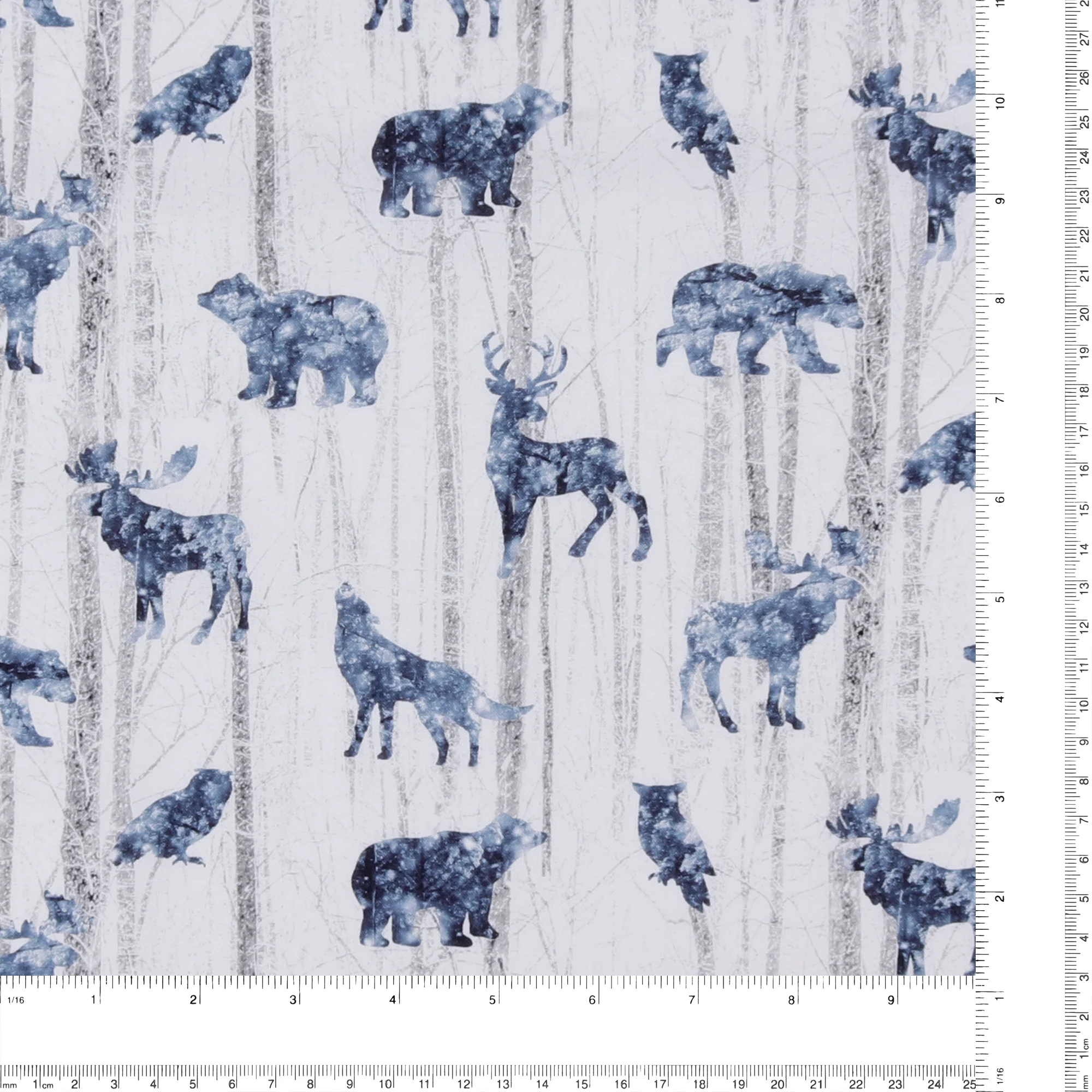 Printed Cotton - Winter Wonderland II - 004 - White - Image 3