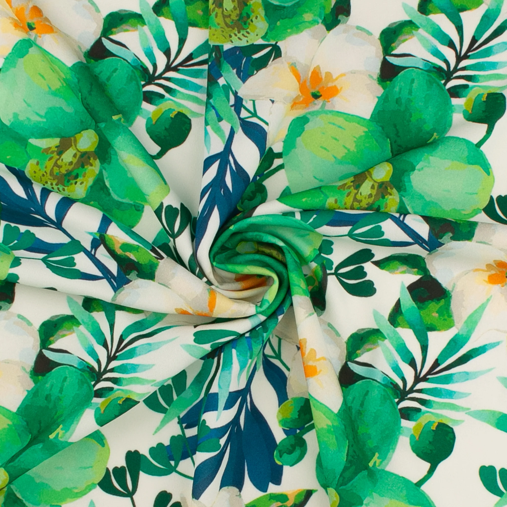 Printed Crepe Knit - MONTEGO - Green - Image 2