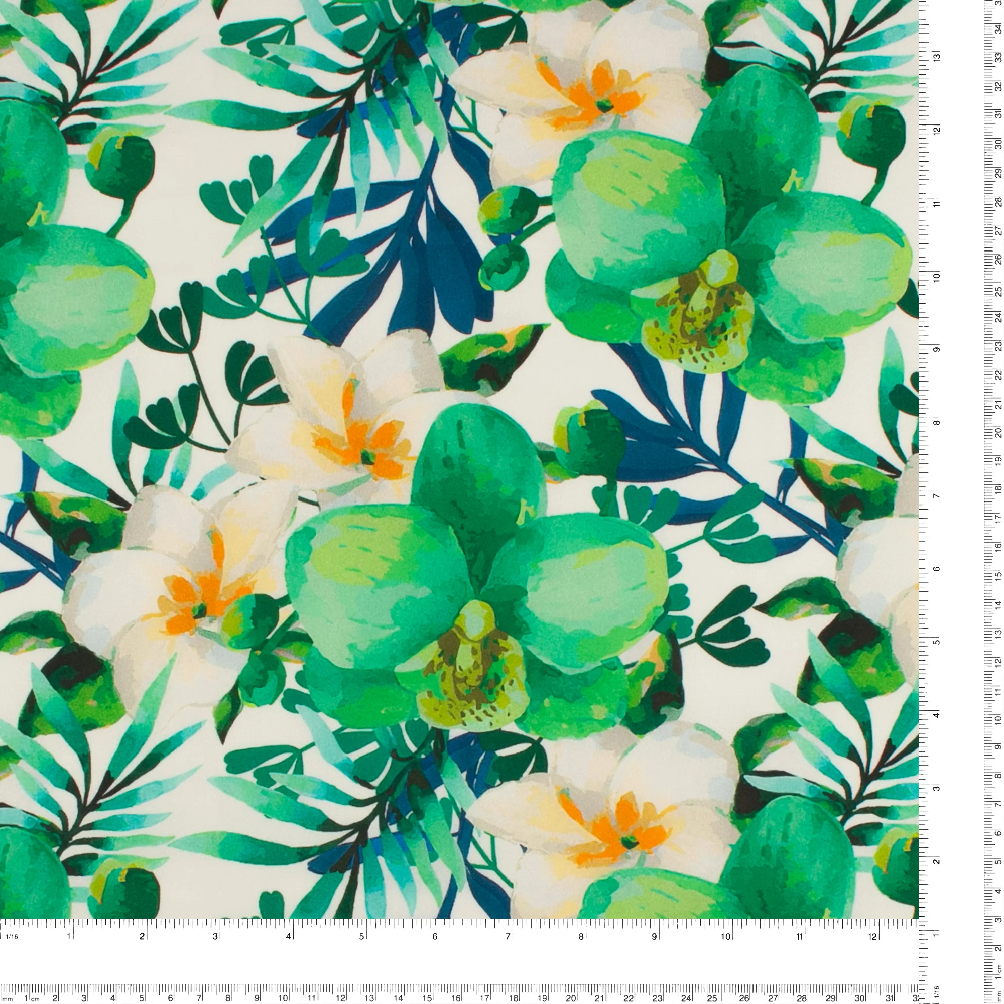 Printed Crepe Knit - MONTEGO - Green - Image 3