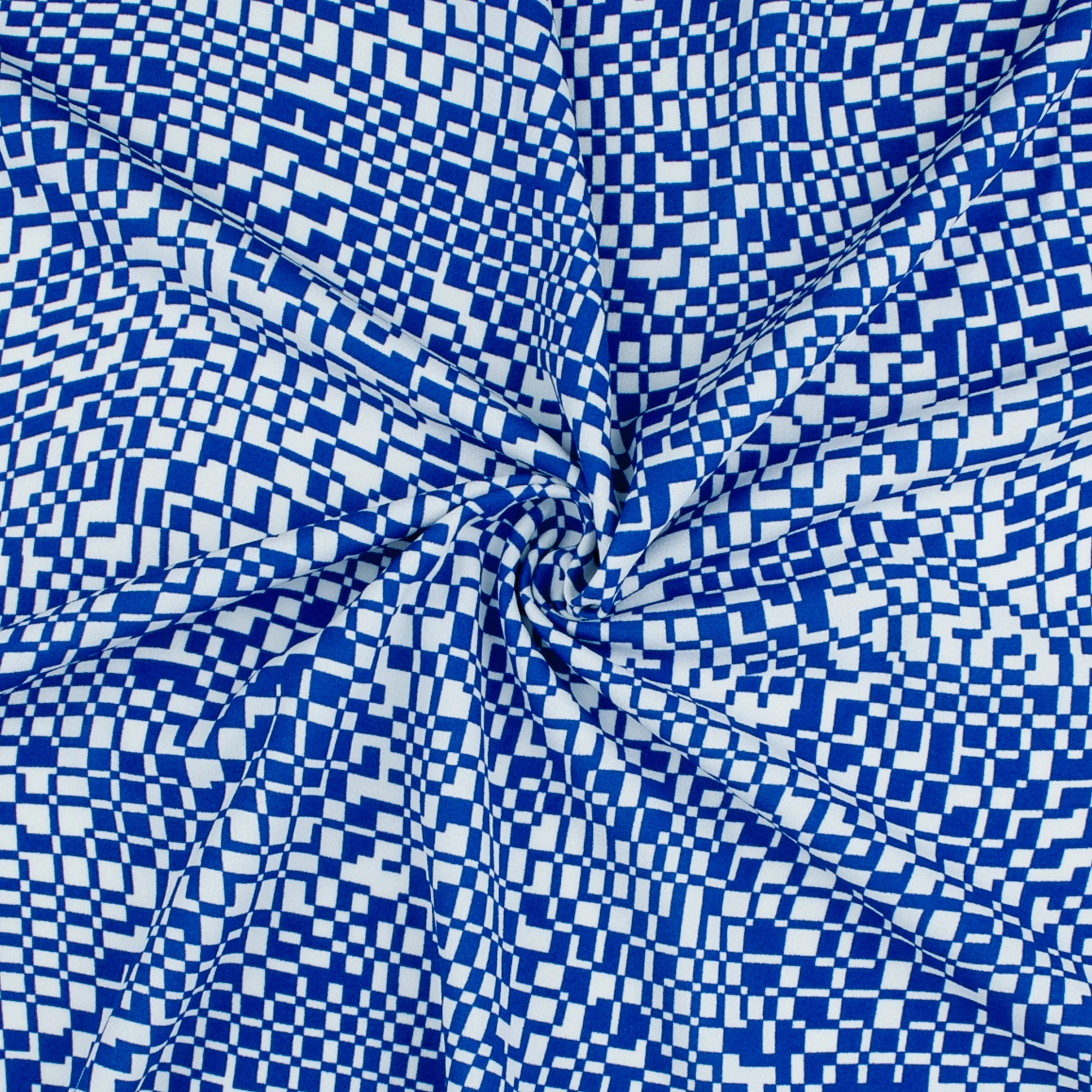 Printed Crepe Knit - TRICIA - 001 - Blue - Image 2
