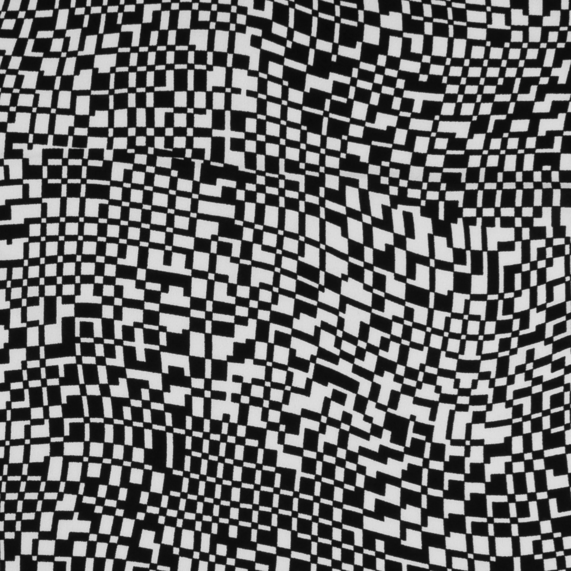 Printed Crepe Knit - TRICIA - 003 - Black