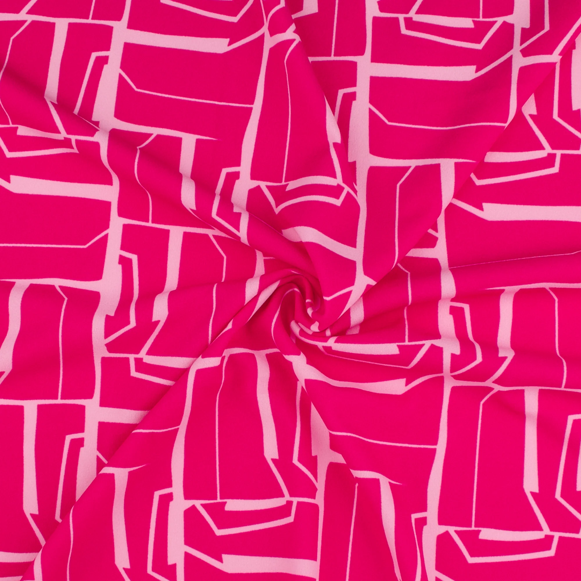 Printed Crepe Knit - TRICIA - 004 - Pink - Image 2
