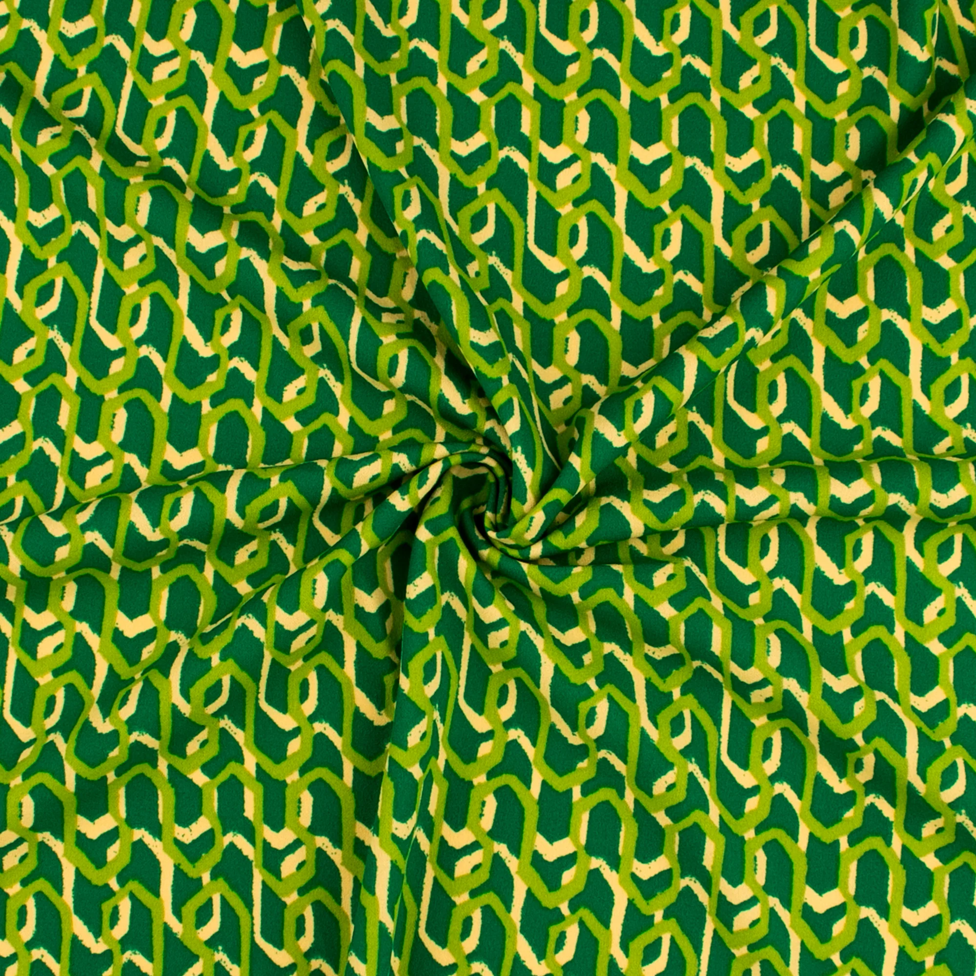 Printed Crepe Knit - TRICIA - 007 - Green - Image 2