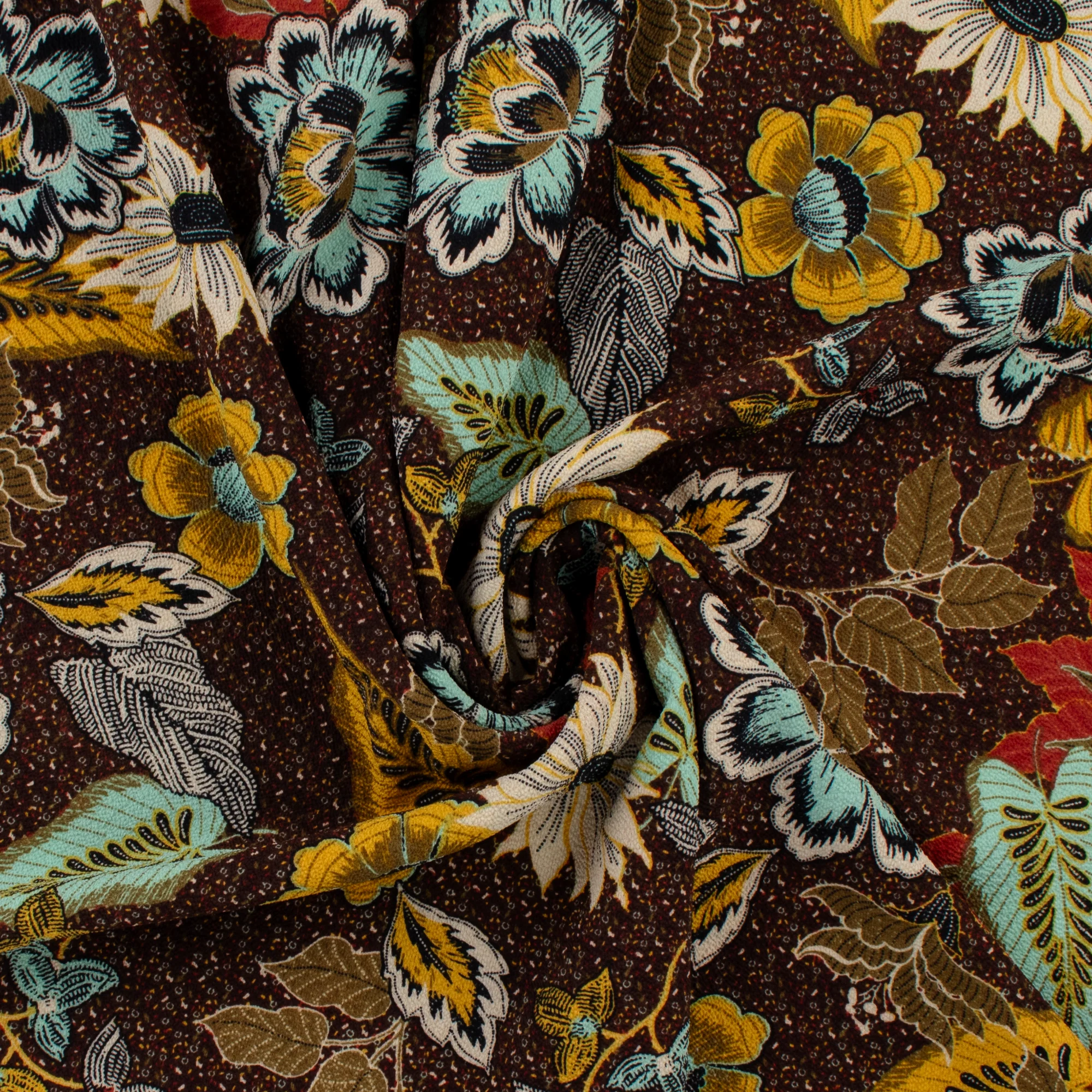 Printed Crepe - ROTTERDAM - 001 - Brown - Image 2