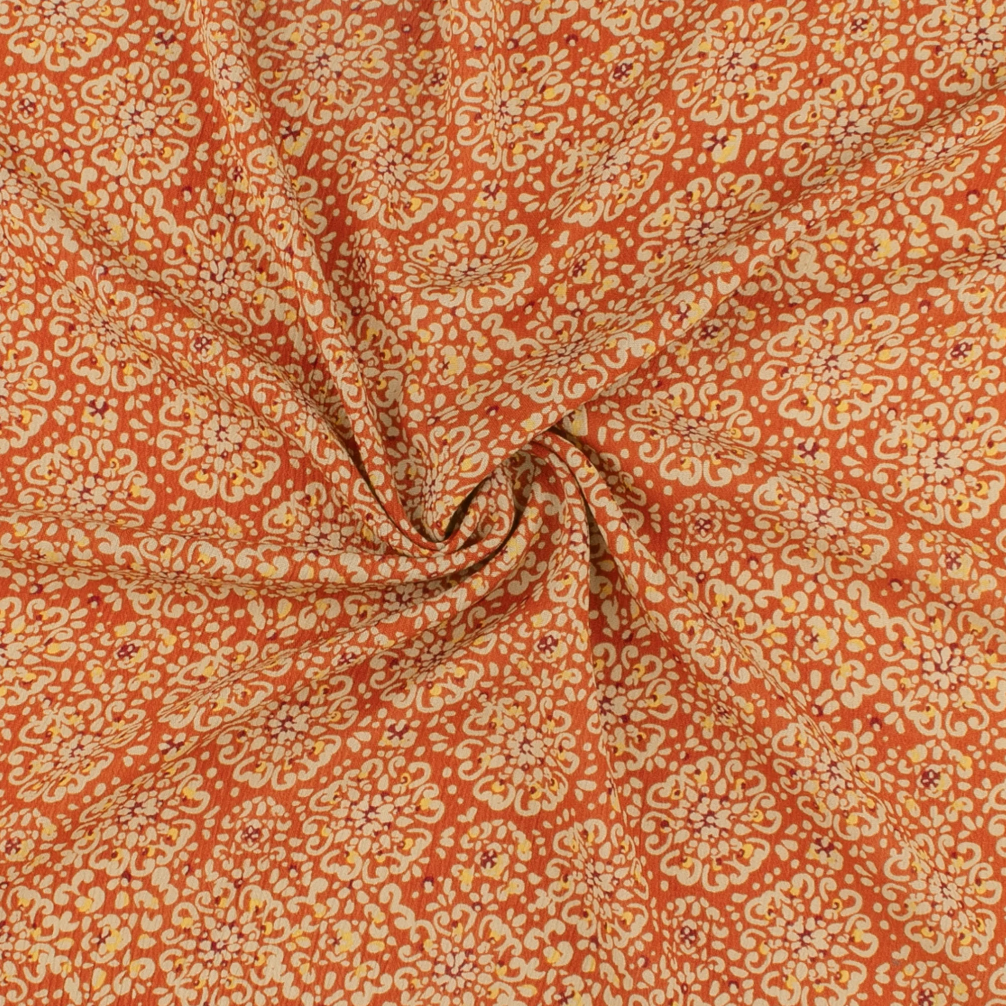 Printed Crinkled Yoryu - DELILAH - 003 - Rust - Image 2