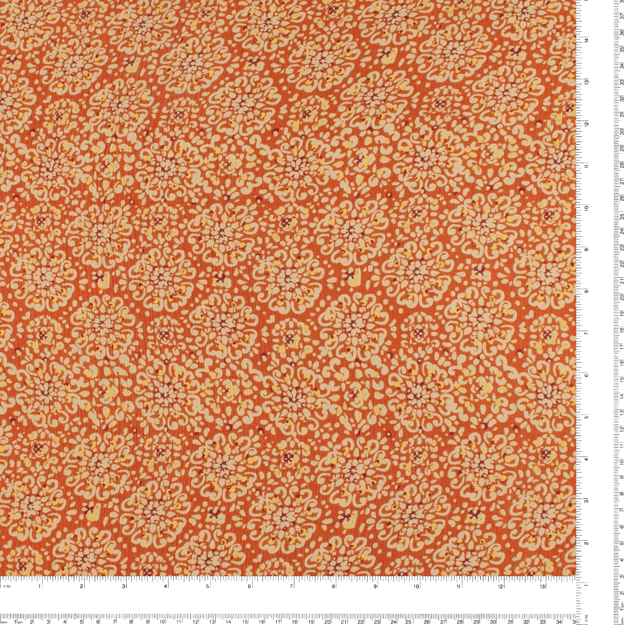 Printed Crinkled Yoryu - DELILAH - 003 - Rust - Image 3