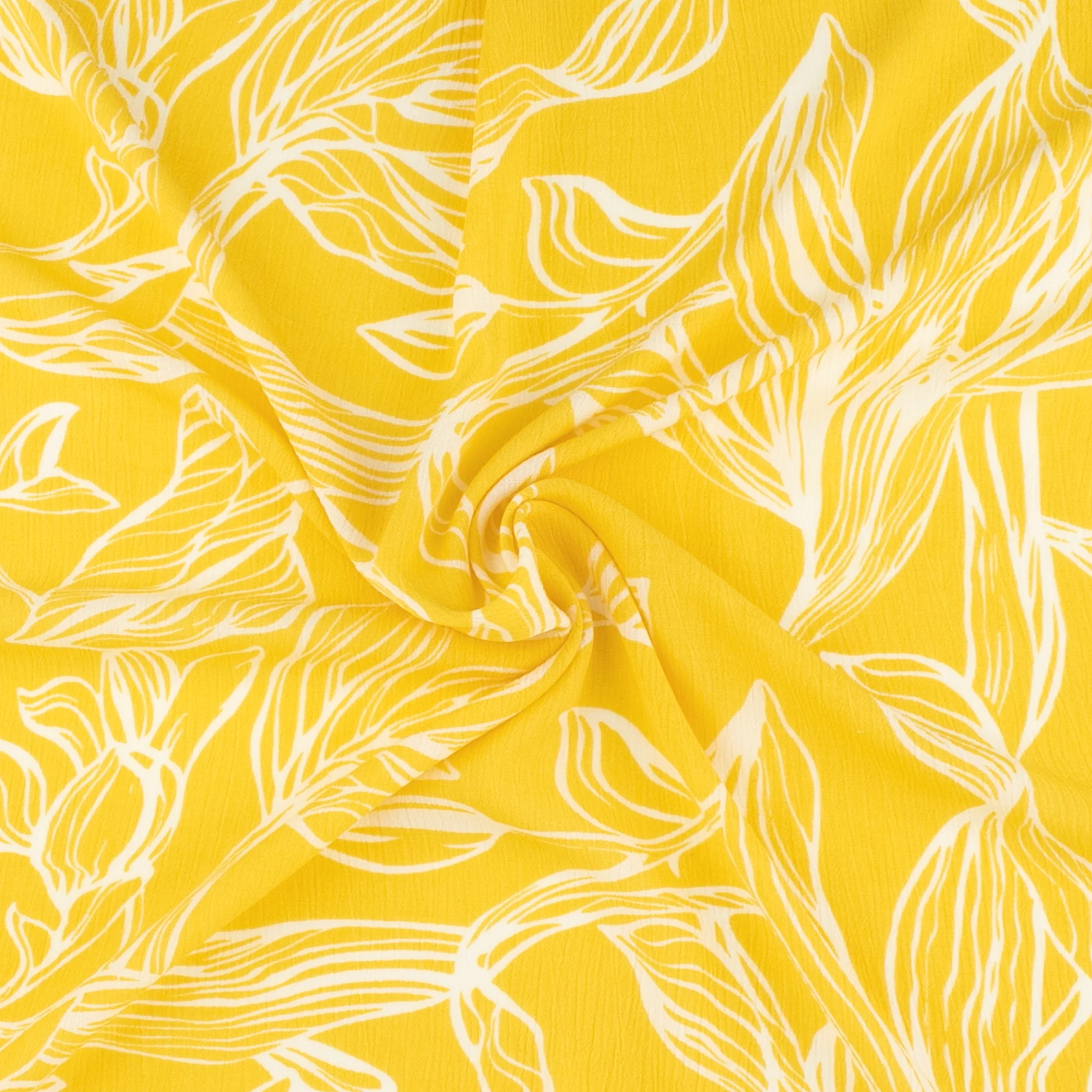 Printed Crinkled Yoryu - DELILAH - 004 - Yellow - Image 2