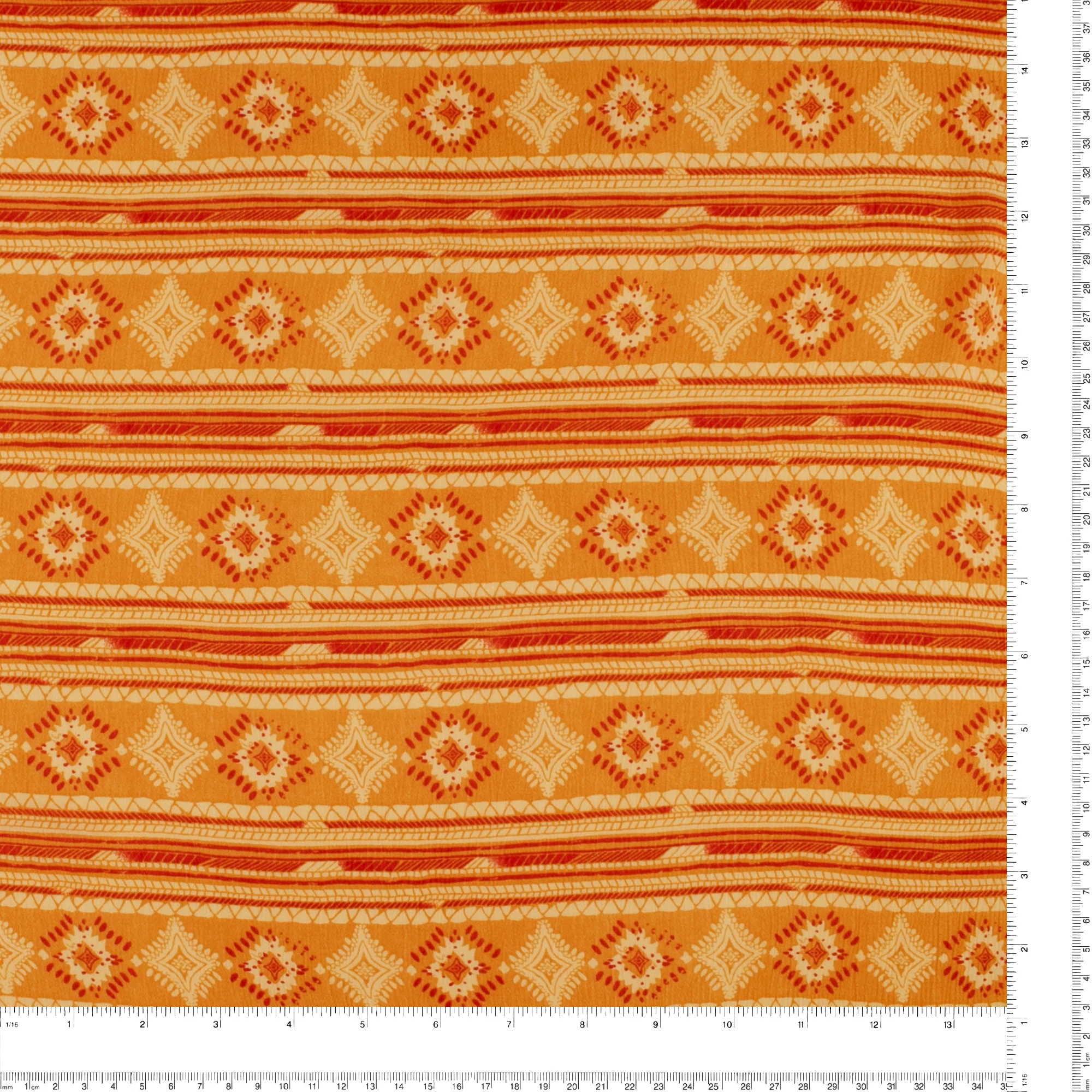 Printed Crinkled Yoryu - DELILAH - 009 - Apricot - Image 3