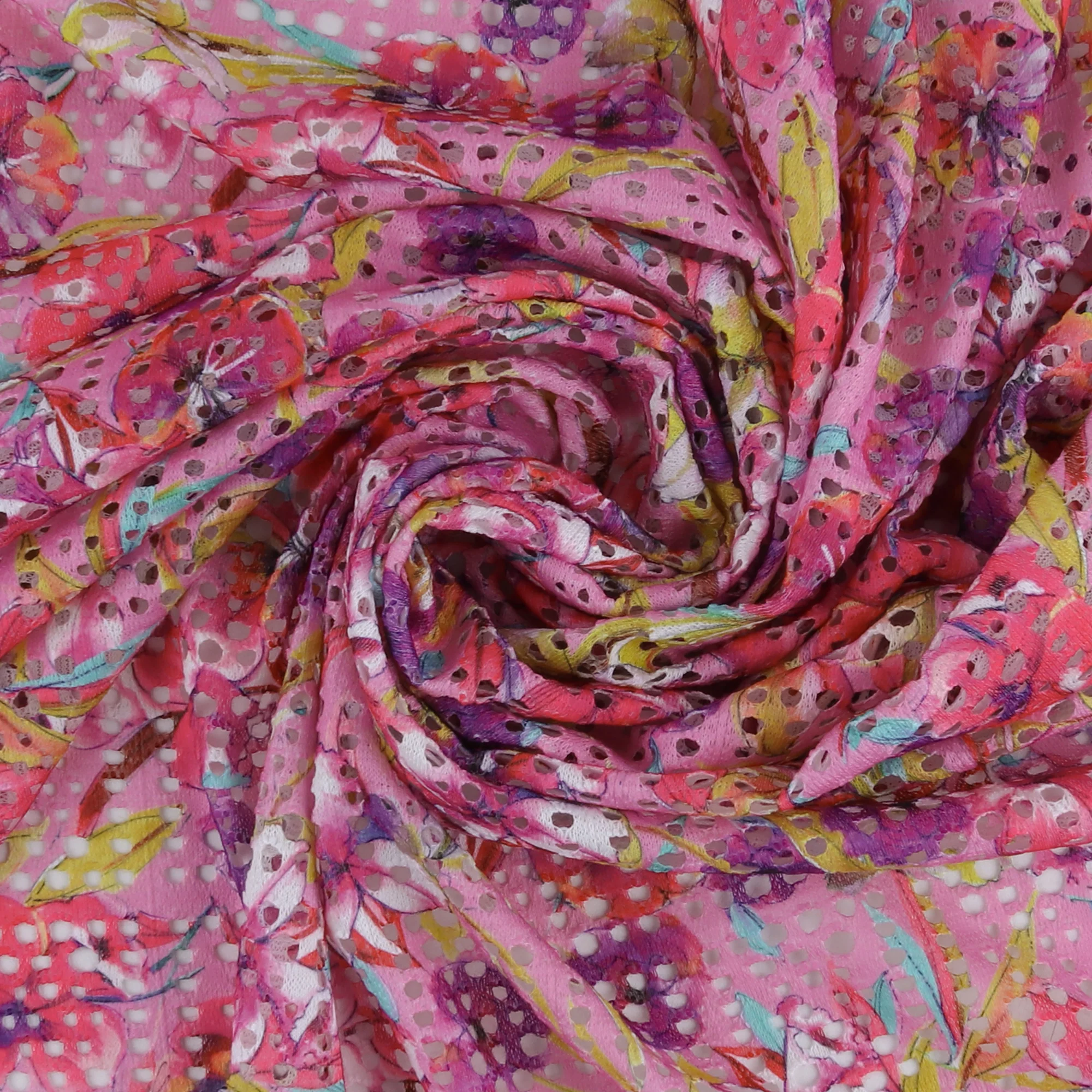 Printed Crochet - IBIZA - 002 - Pink - Image 2