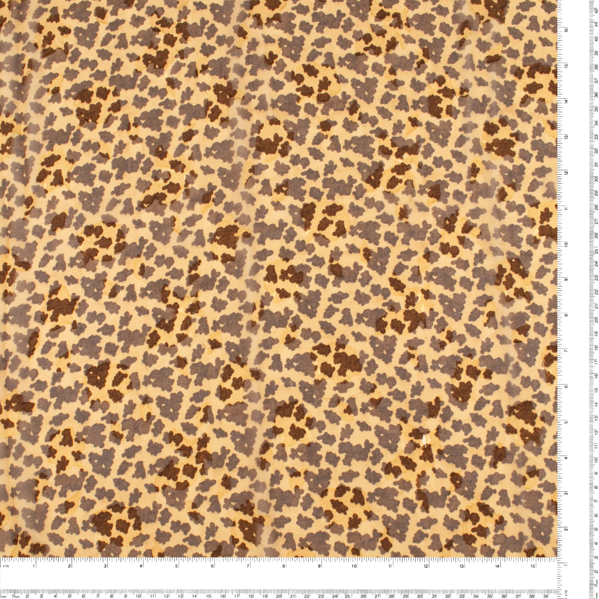 Printed Dobby Jacquard Chiffon - TANIA - 014 - Fawn - Image 3