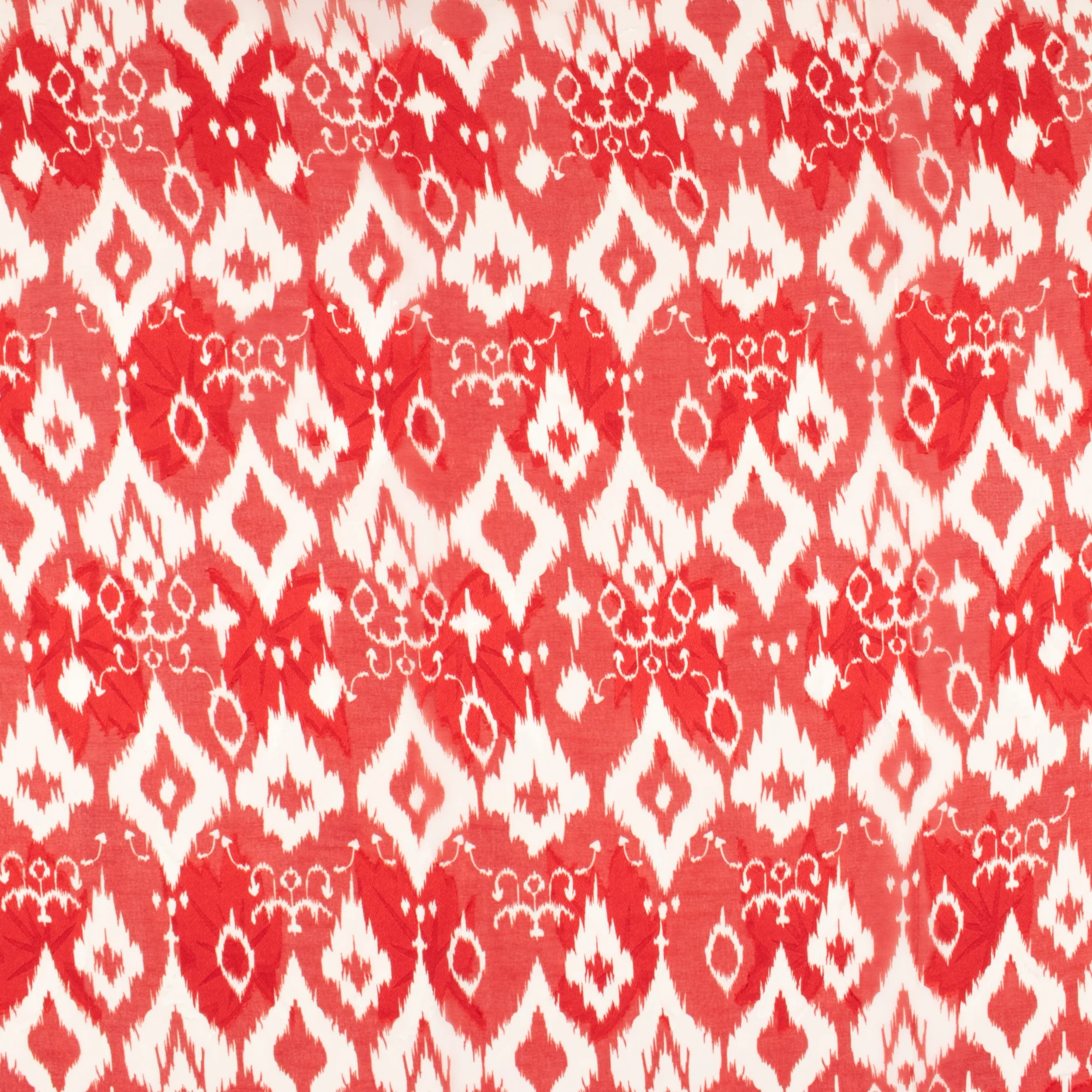 Printed Dobby Jacquard Chiffon - TANIA - 015 - Red