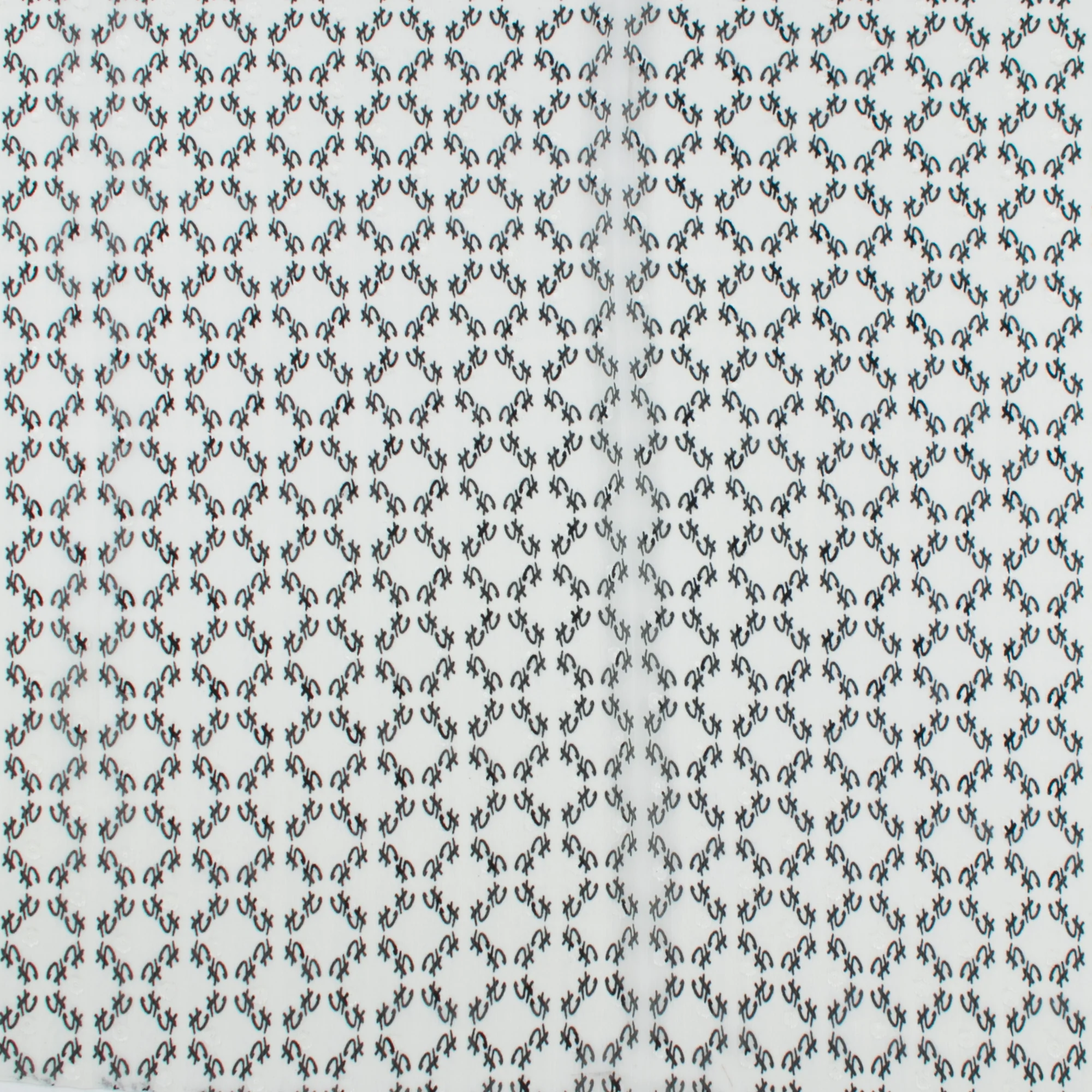 Printed Dobby Jacquard Chiffon - TANIA - 017 - Offwhite