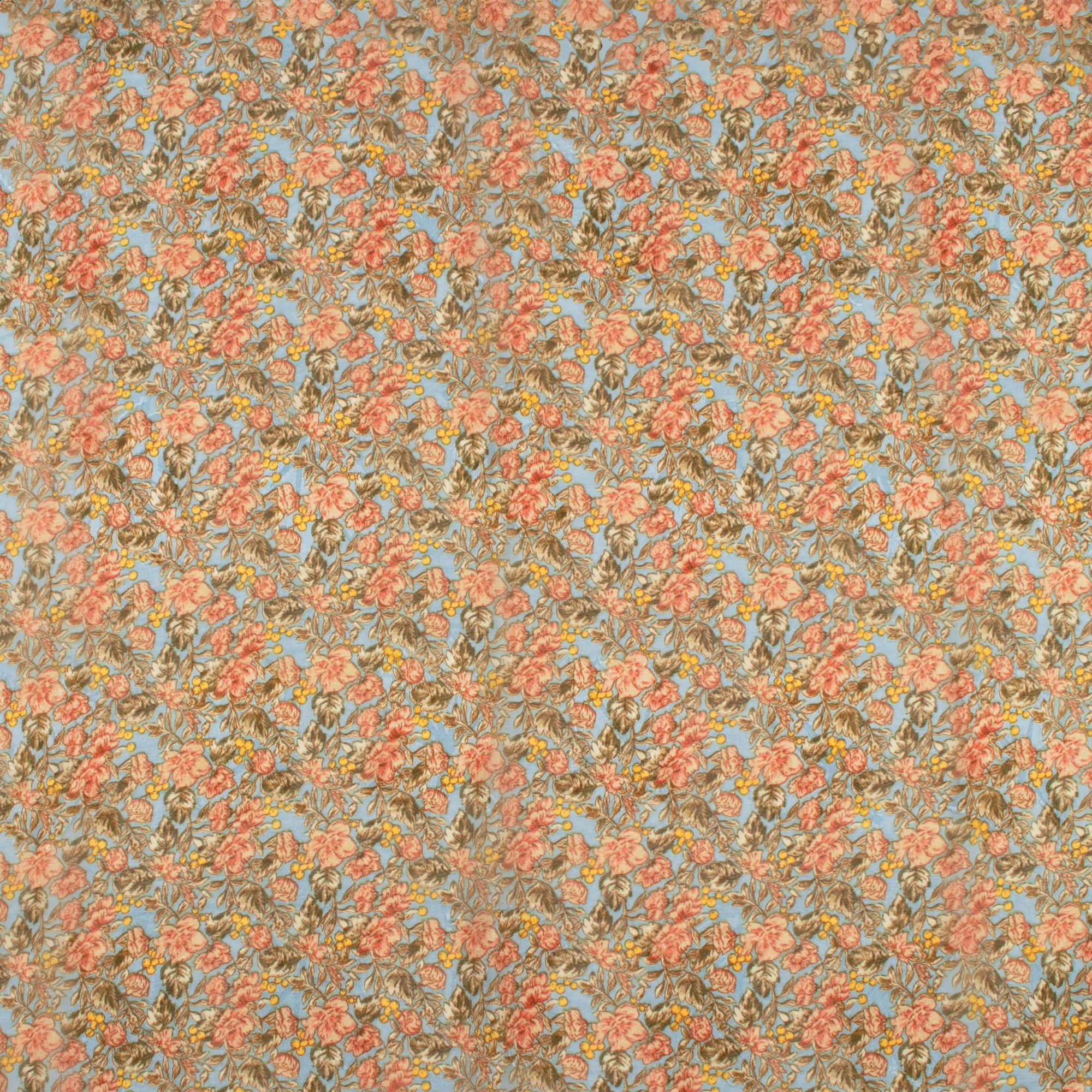 Printed Dobby Jacquard Chiffon - TANIA - 018 - Aqua