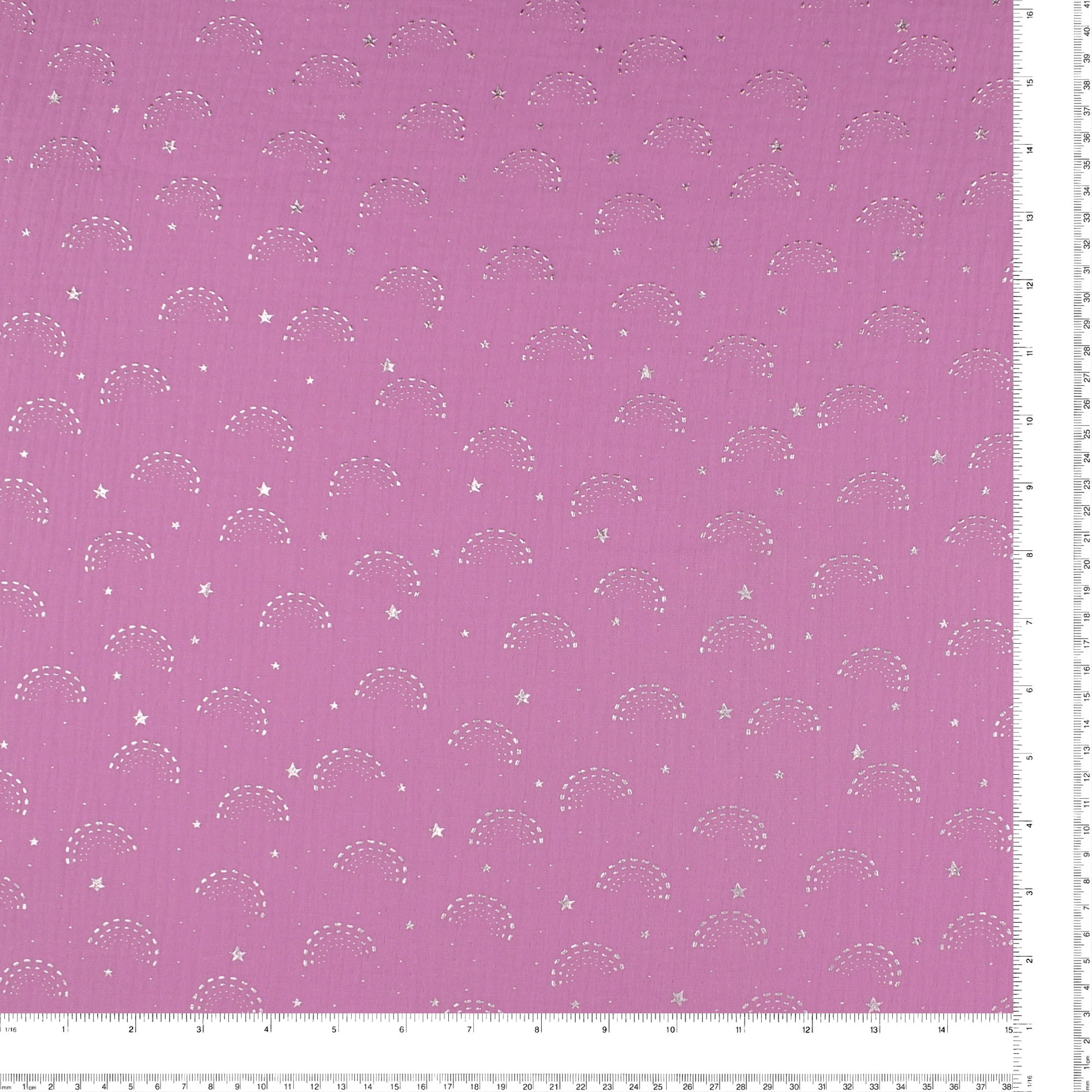 Printed Double Gauze - JULIETTE - 011 - Rose - Image 3
