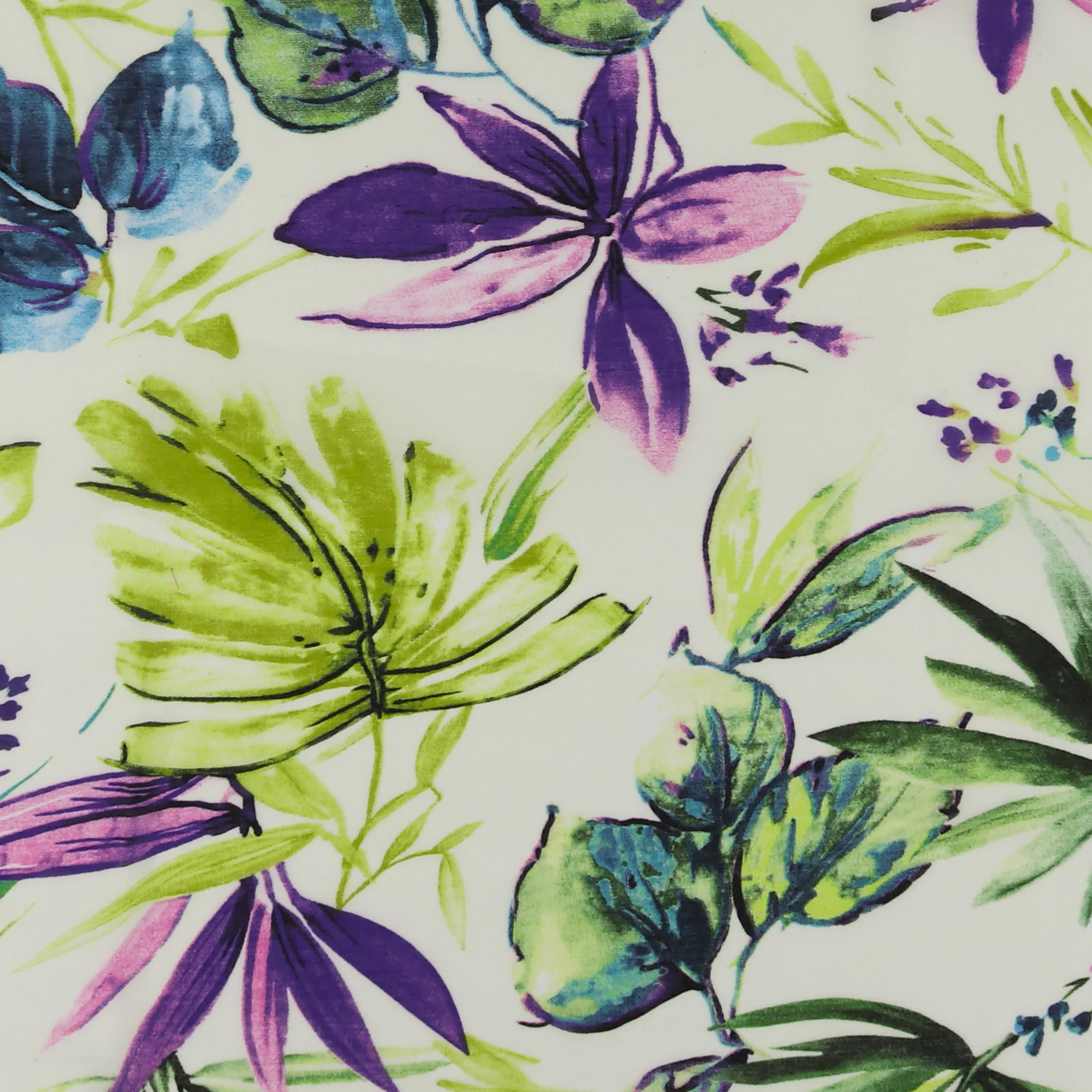 Printed Faux Silk - IMOGENE - 007 - Lime