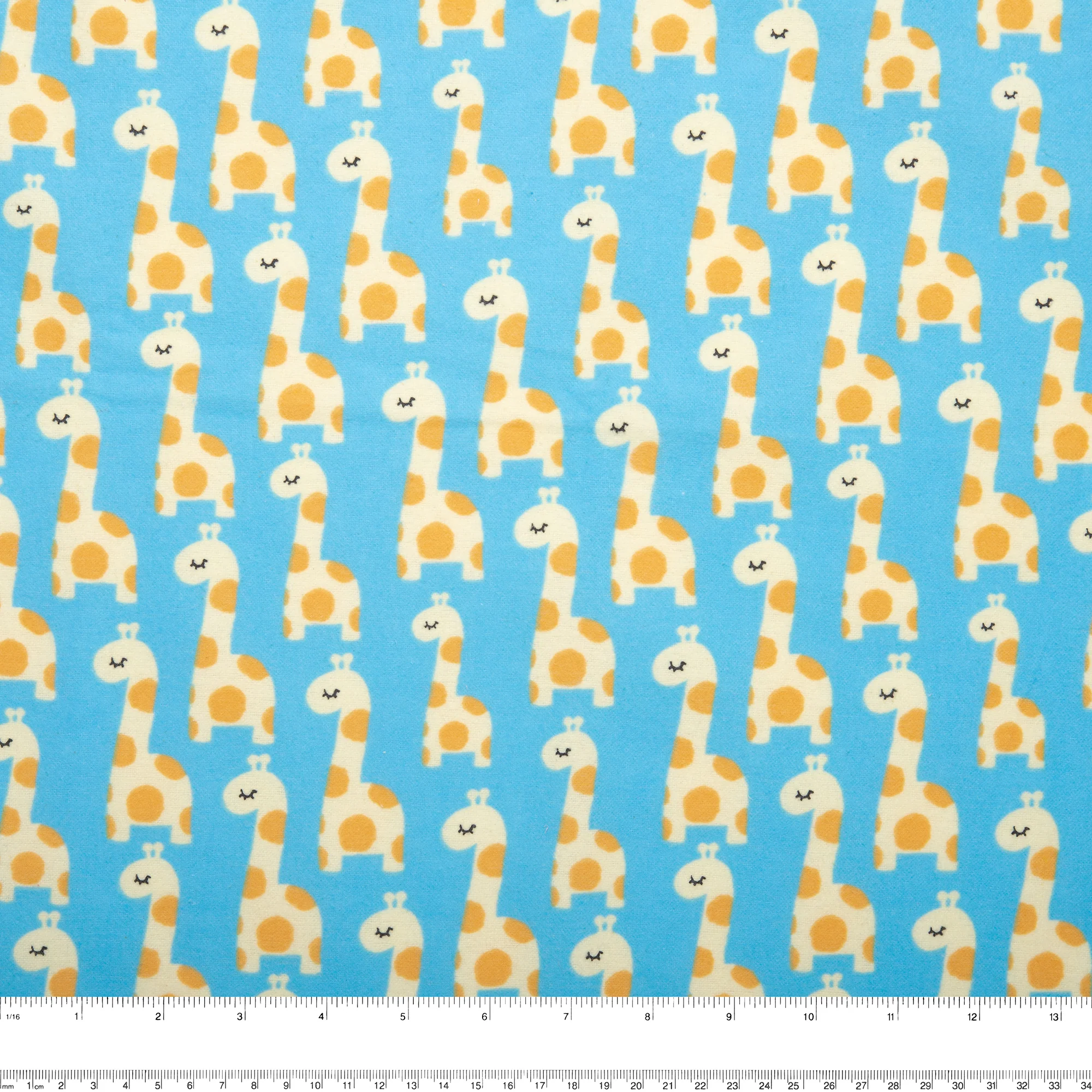Printed Flannelette - CHARLIE - 005 - Blue - Image 3