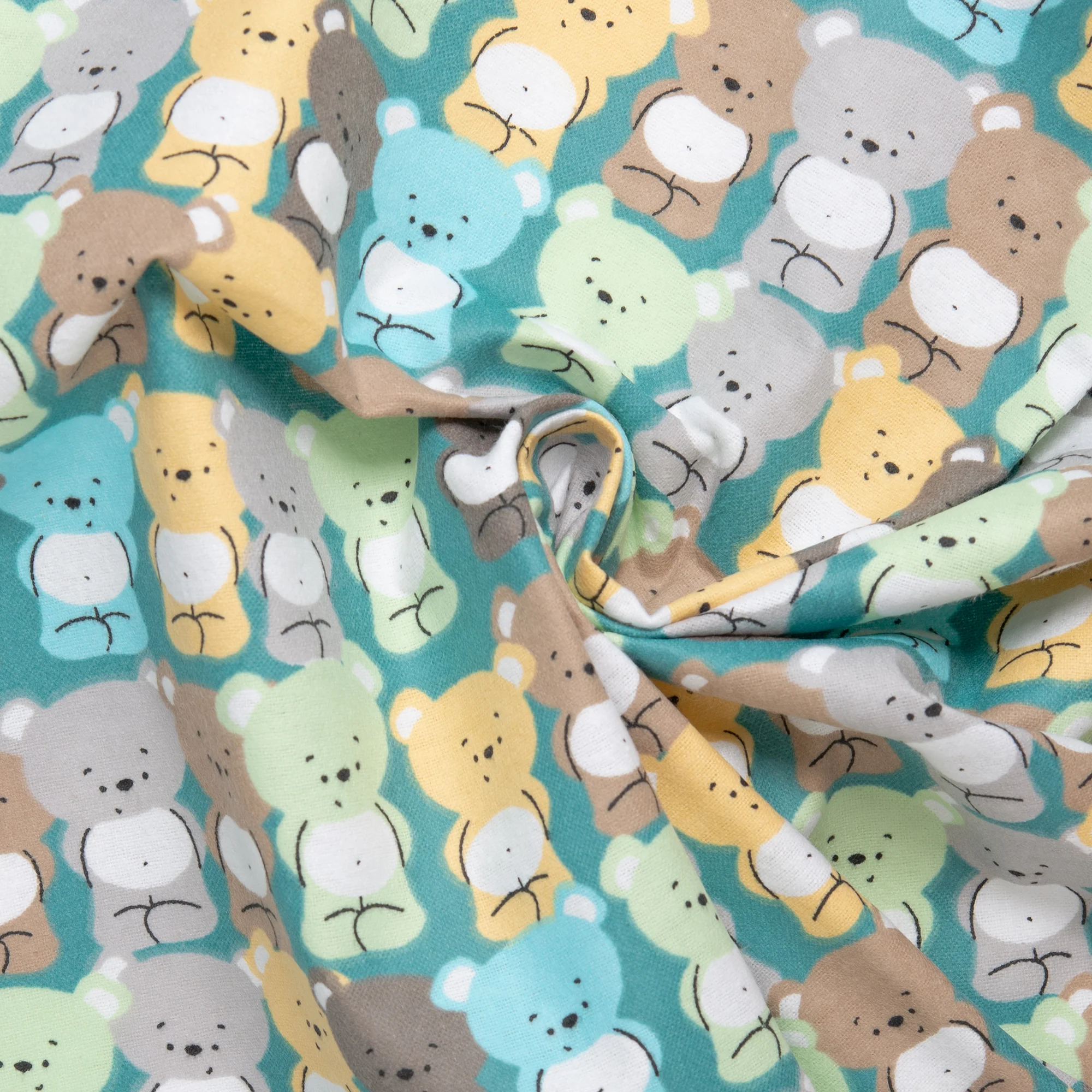 Printed Flannelette - CHARLIE - 014 - Teddy - Image 2