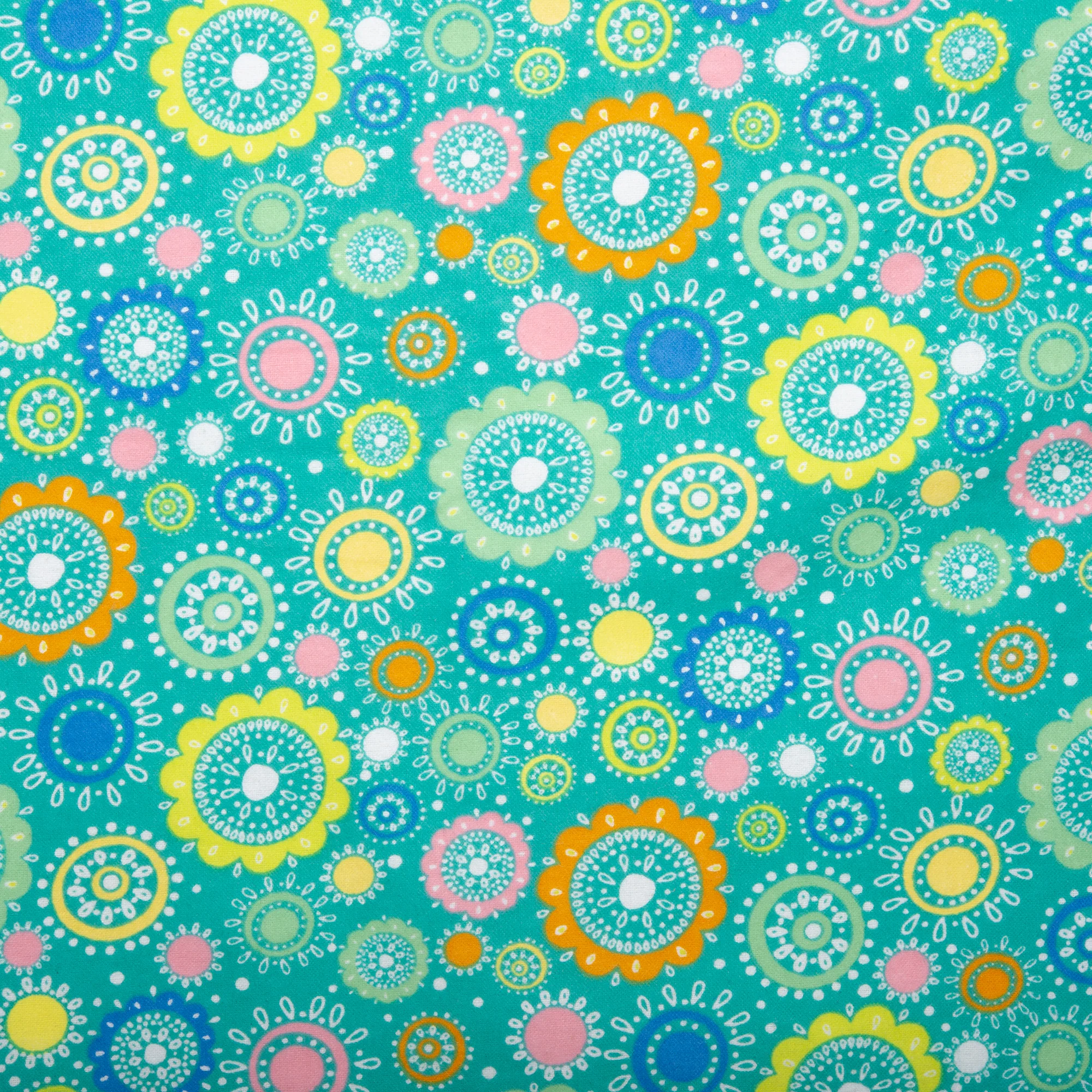 Printed Flannelette - CHARLIE - 033 - Blue