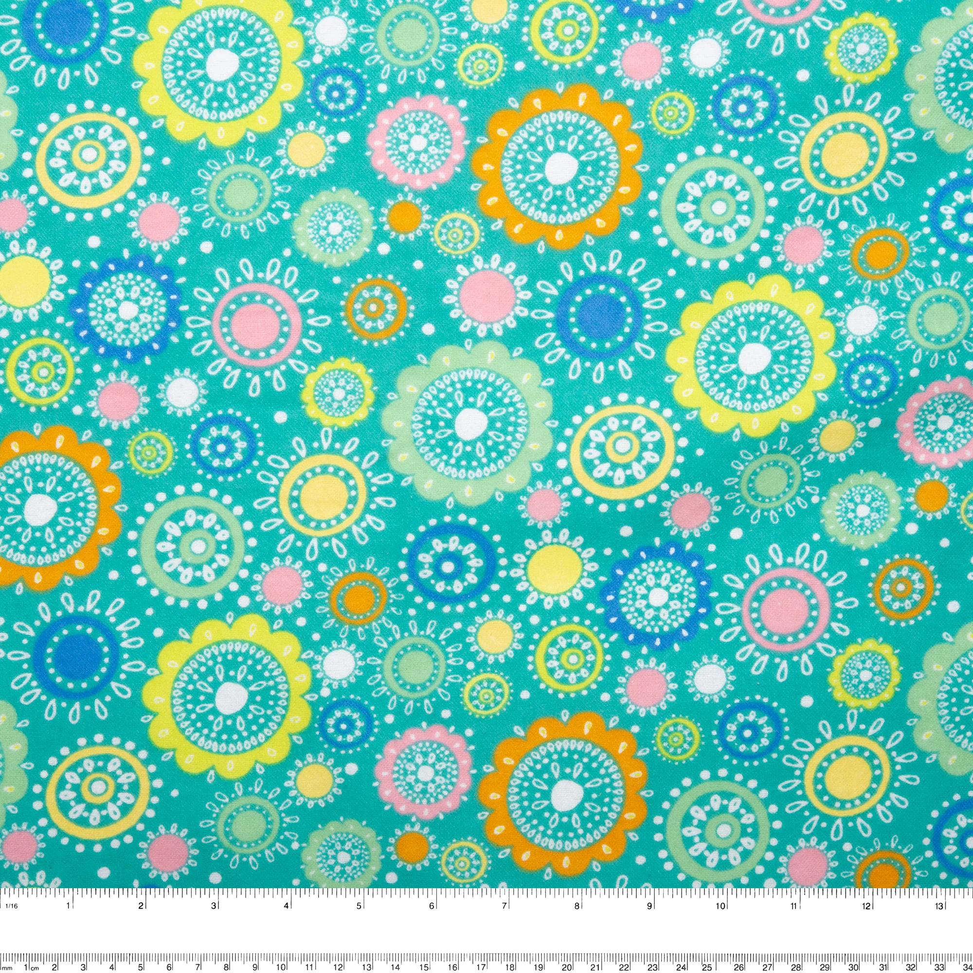 Printed Flannelette - CHARLIE - 033 - Blue - Image 3