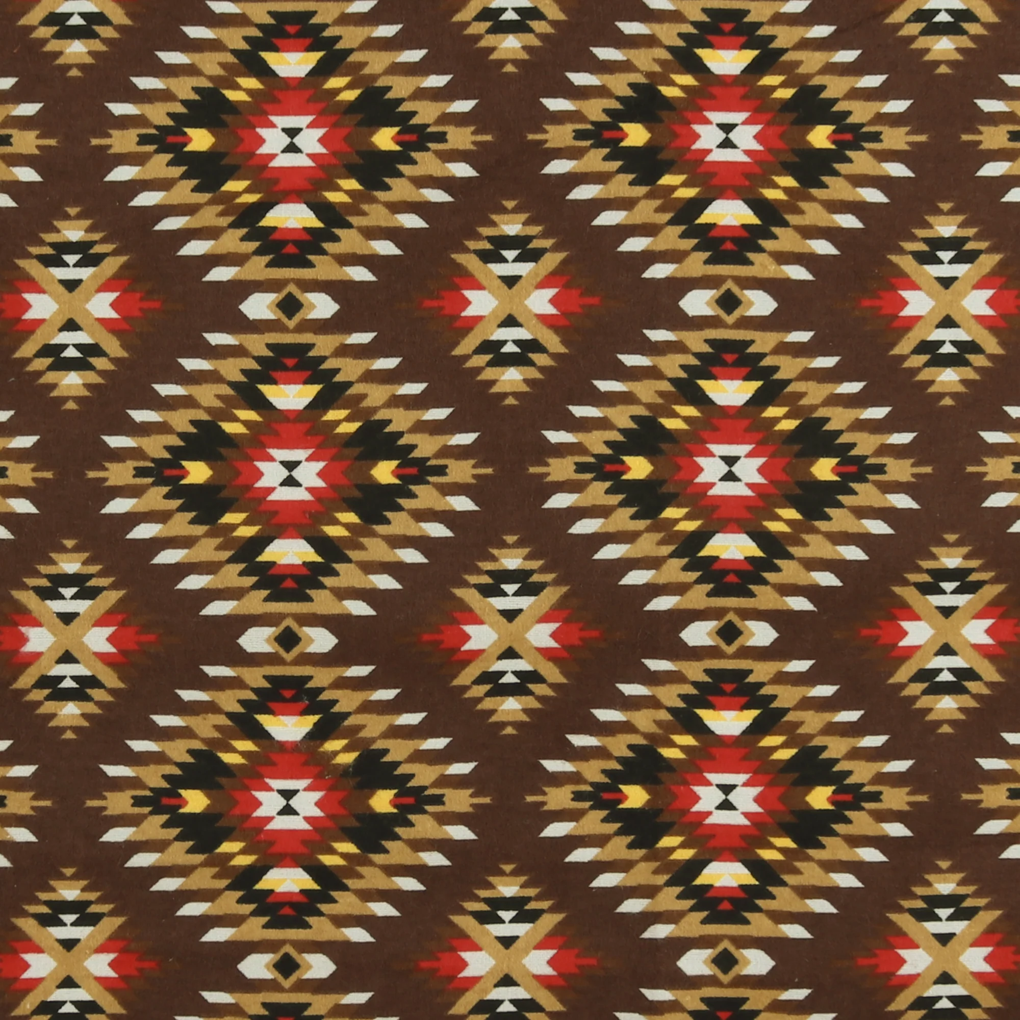 Printed Flannelette - CHARLIE - 115 - Chocolate