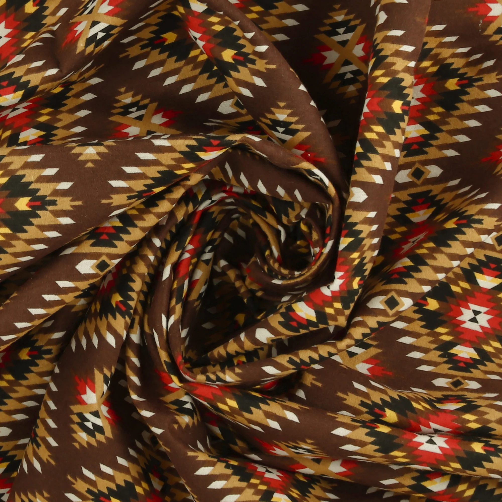 Printed Flannelette - CHARLIE - 115 - Chocolate - Image 2