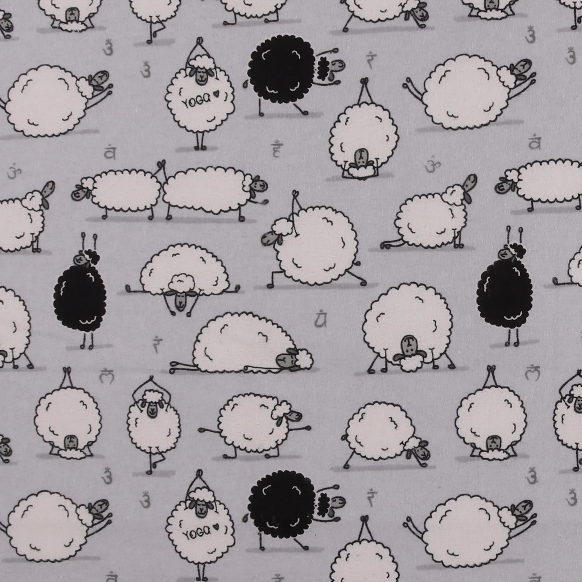 Printed Flannelette - CHARLIE - 135 - Silver