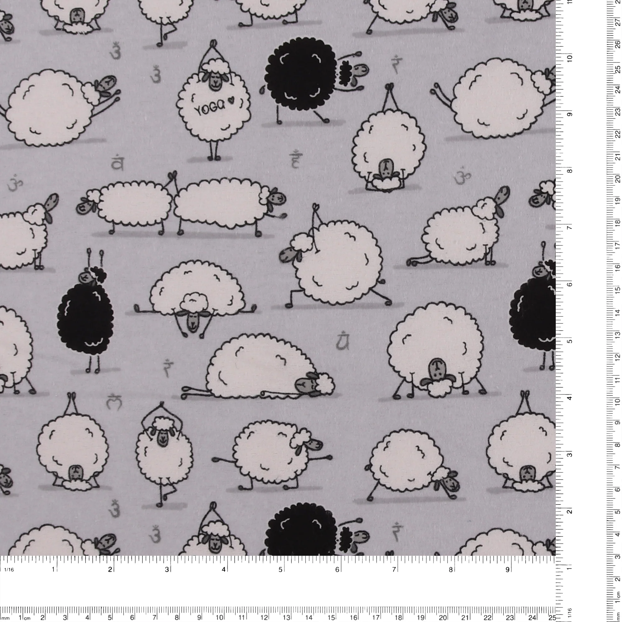 Printed Flannelette - CHARLIE - 135 - Silver - Image 3