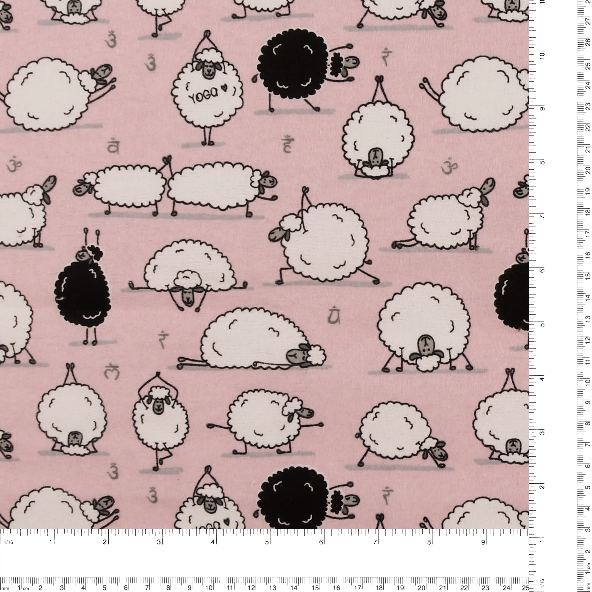 Printed Flannelette - CHARLIE - 136 - Blush - Image 3