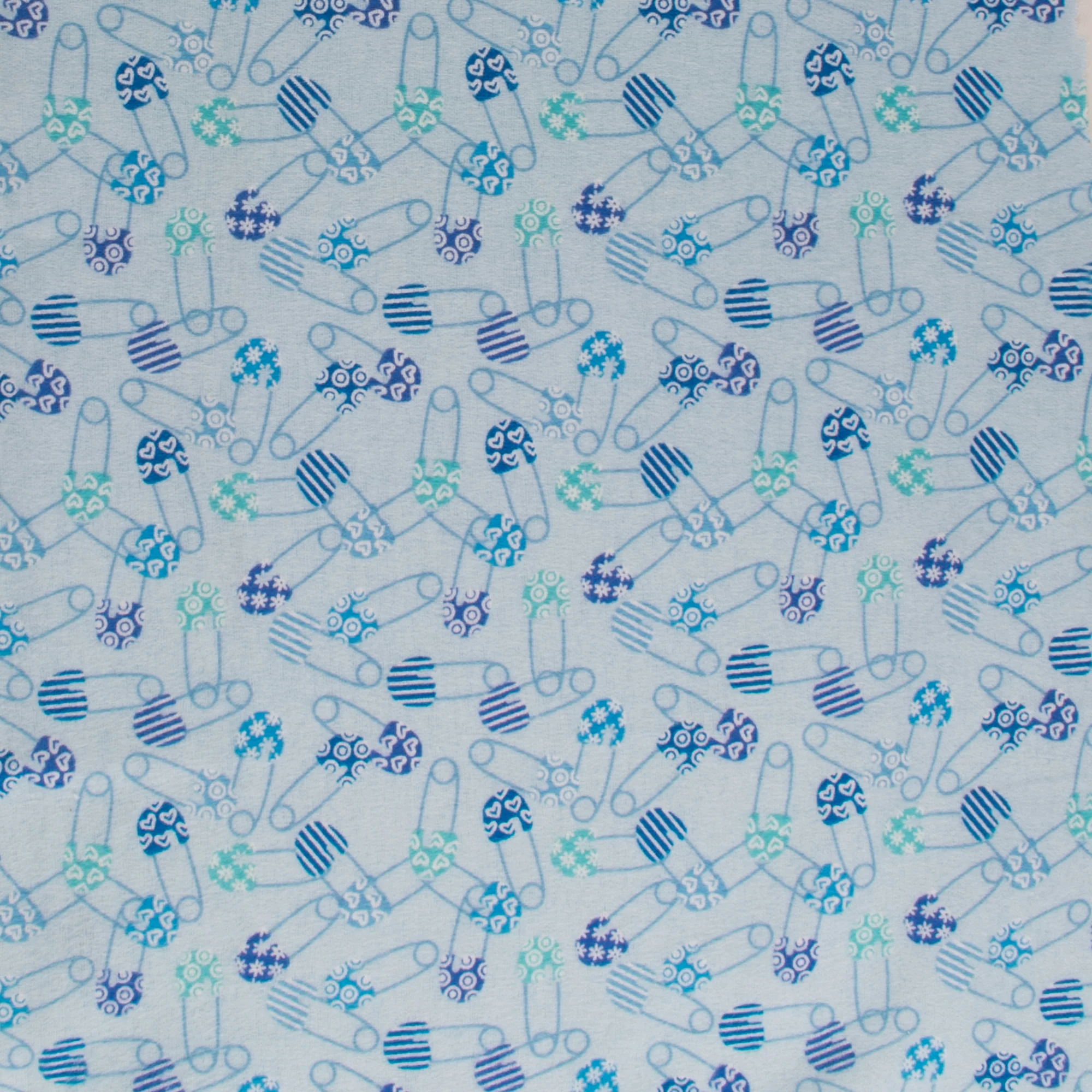 Printed Flannelette - CHARLIE - 138 - Sky