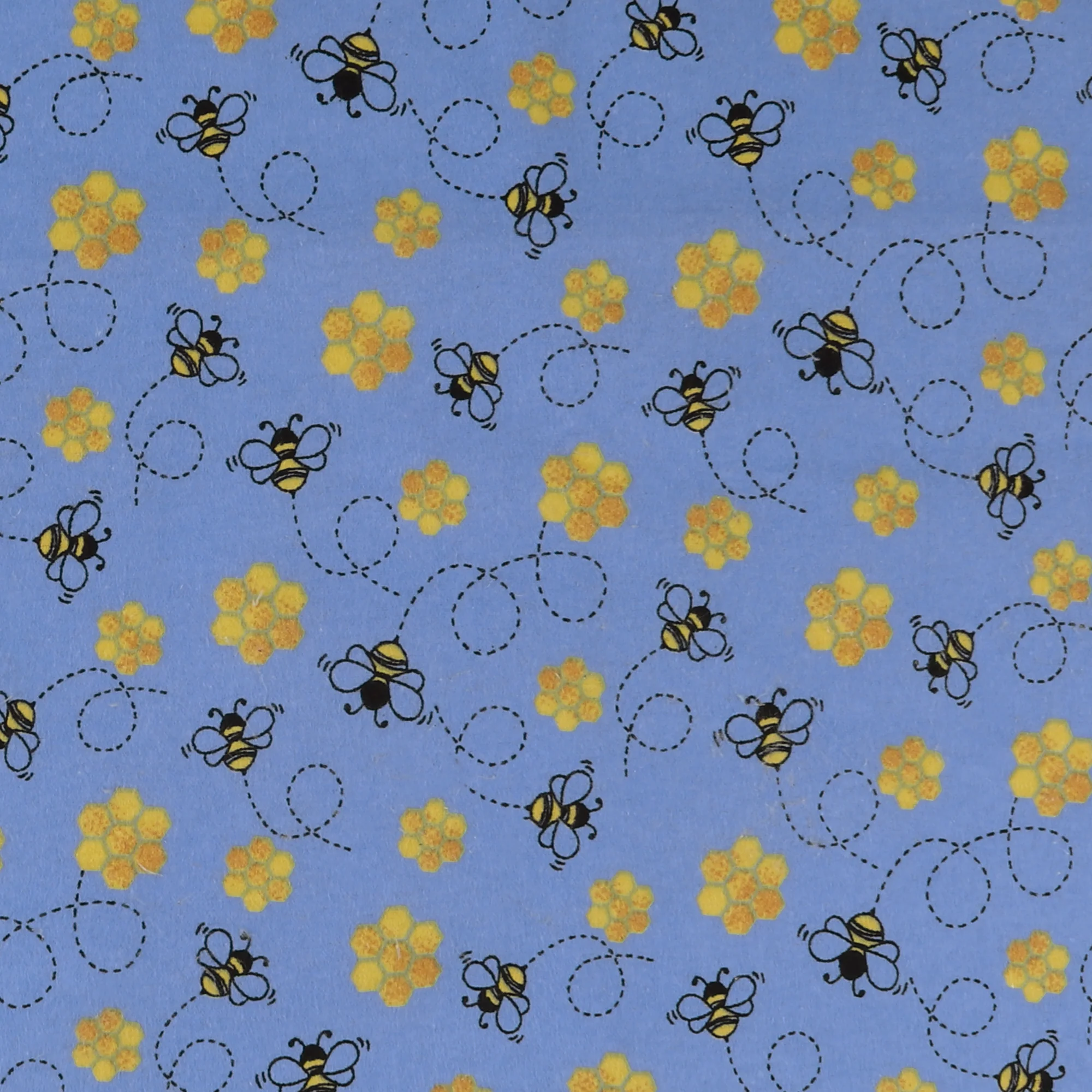Printed Flannelette - CHARLIE - 139 - Blue