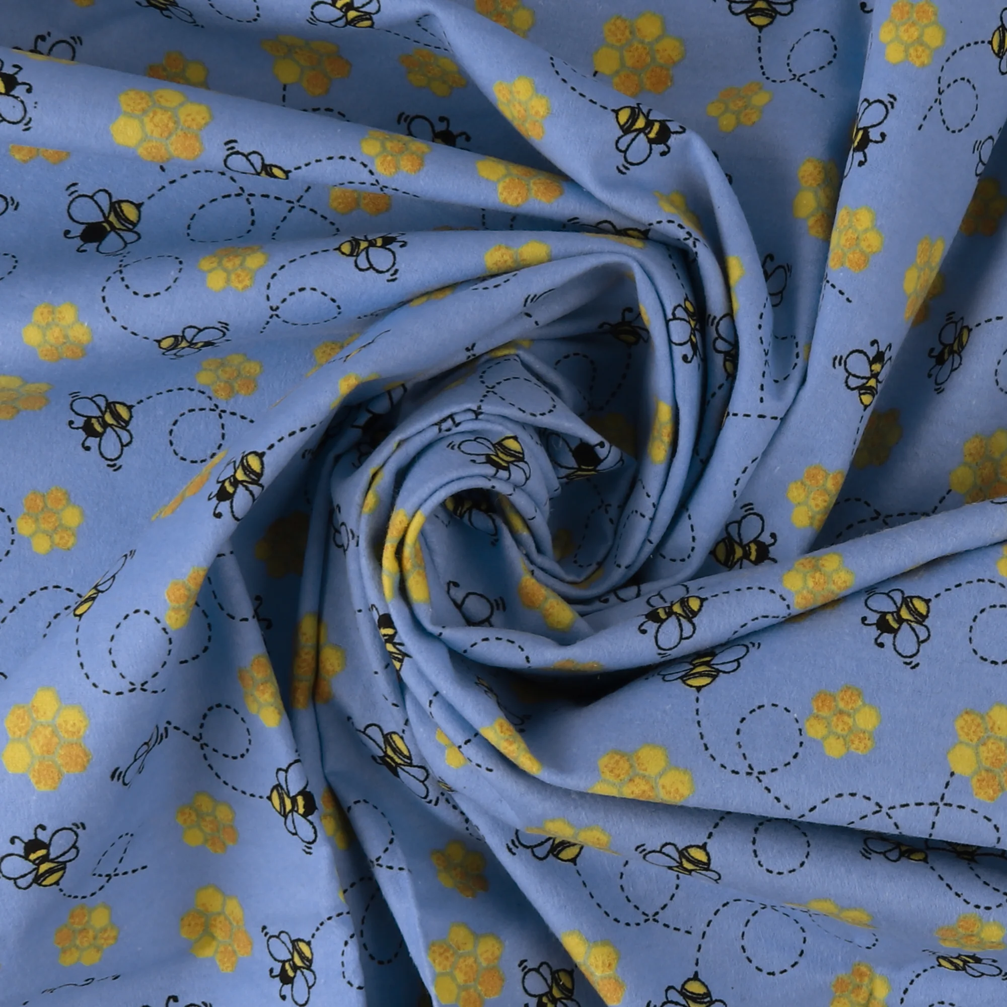 Printed Flannelette - CHARLIE - 139 - Blue - Image 2