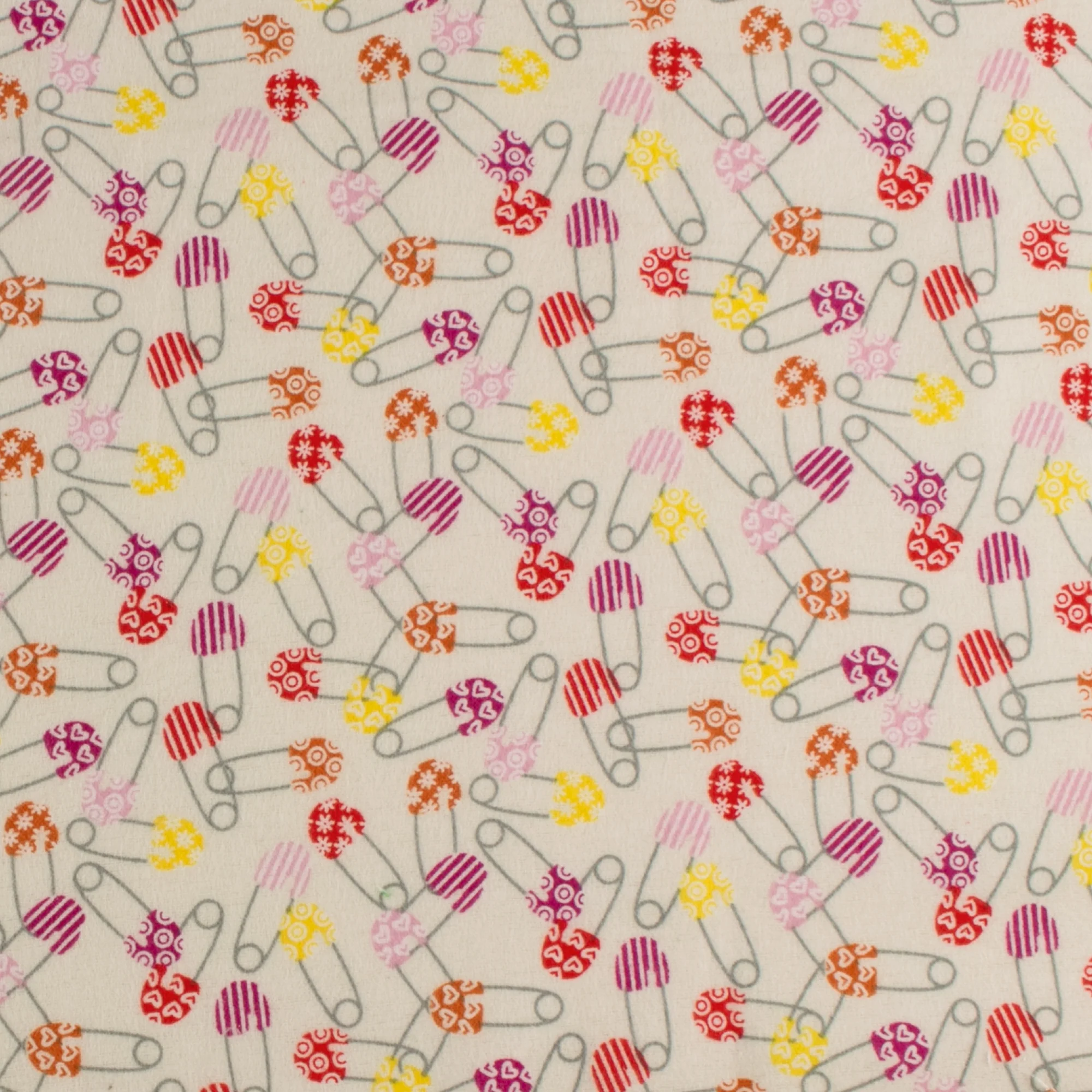 Printed Flannelette - CHARLIE - 139 - Cream