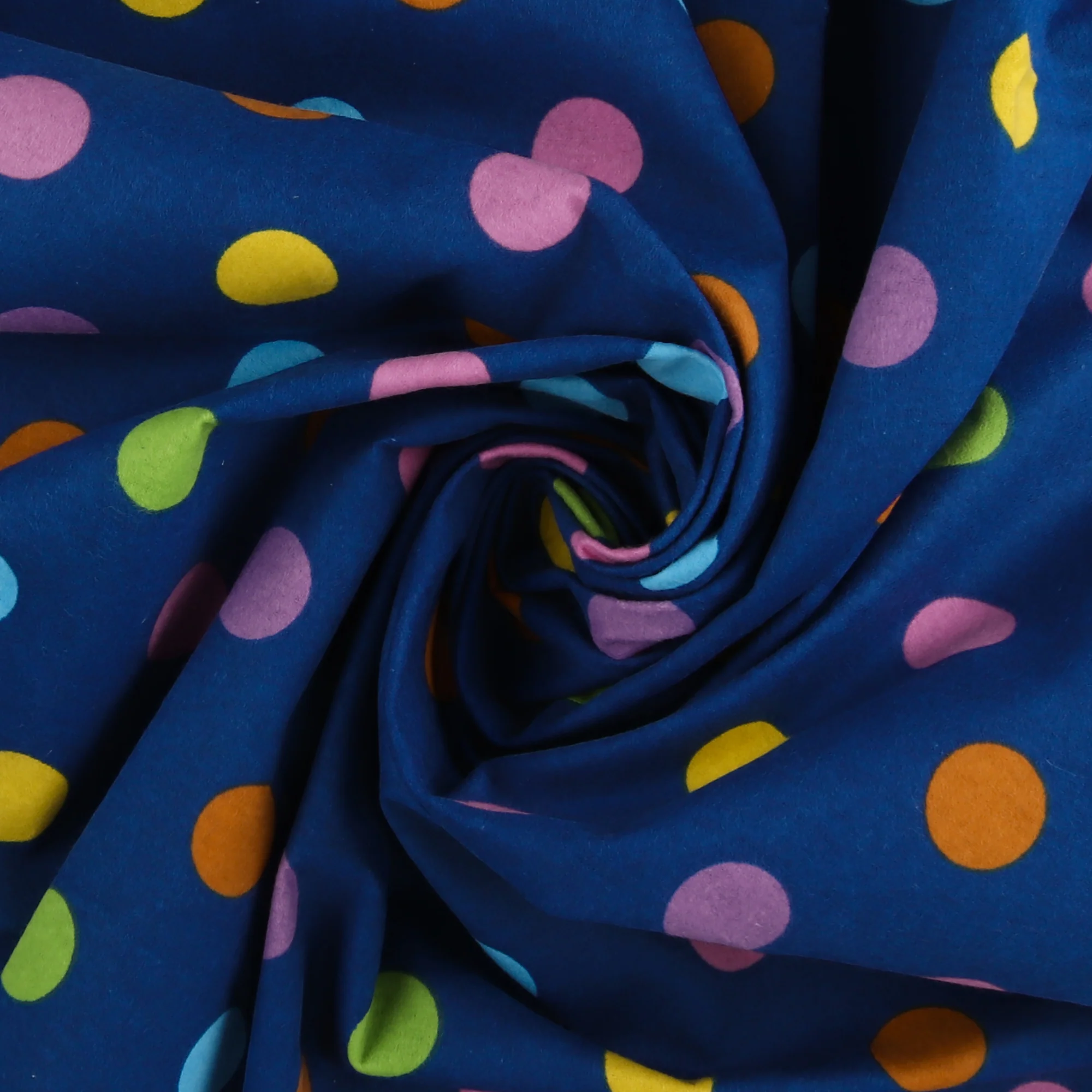 Printed Flannelette - CHARLIE - 143 - Royal - Image 2