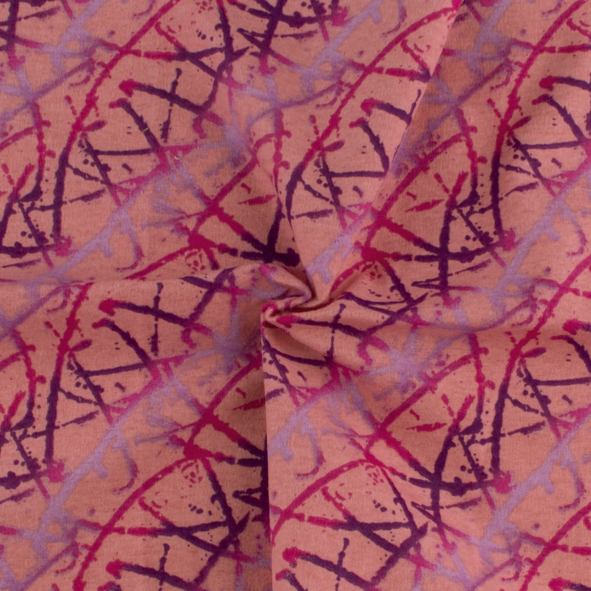 Printed Flannelette - CHARLIE - 146 - Pink - Image 2