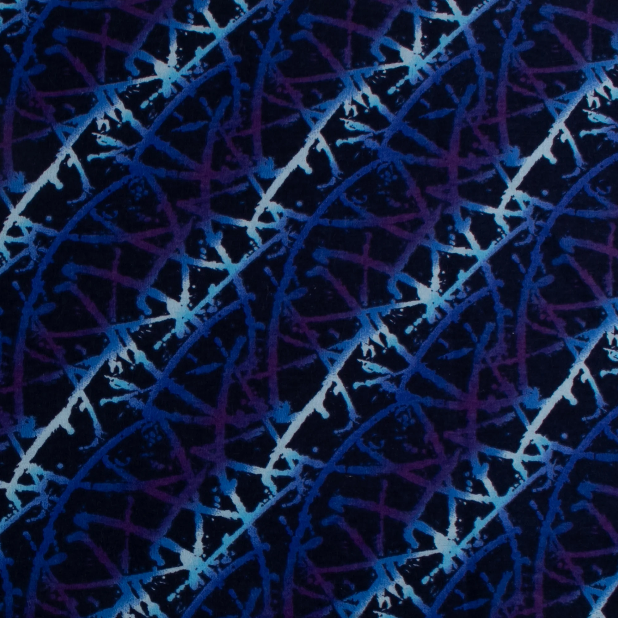 Printed Flannelette - CHARLIE - 147 - Navy