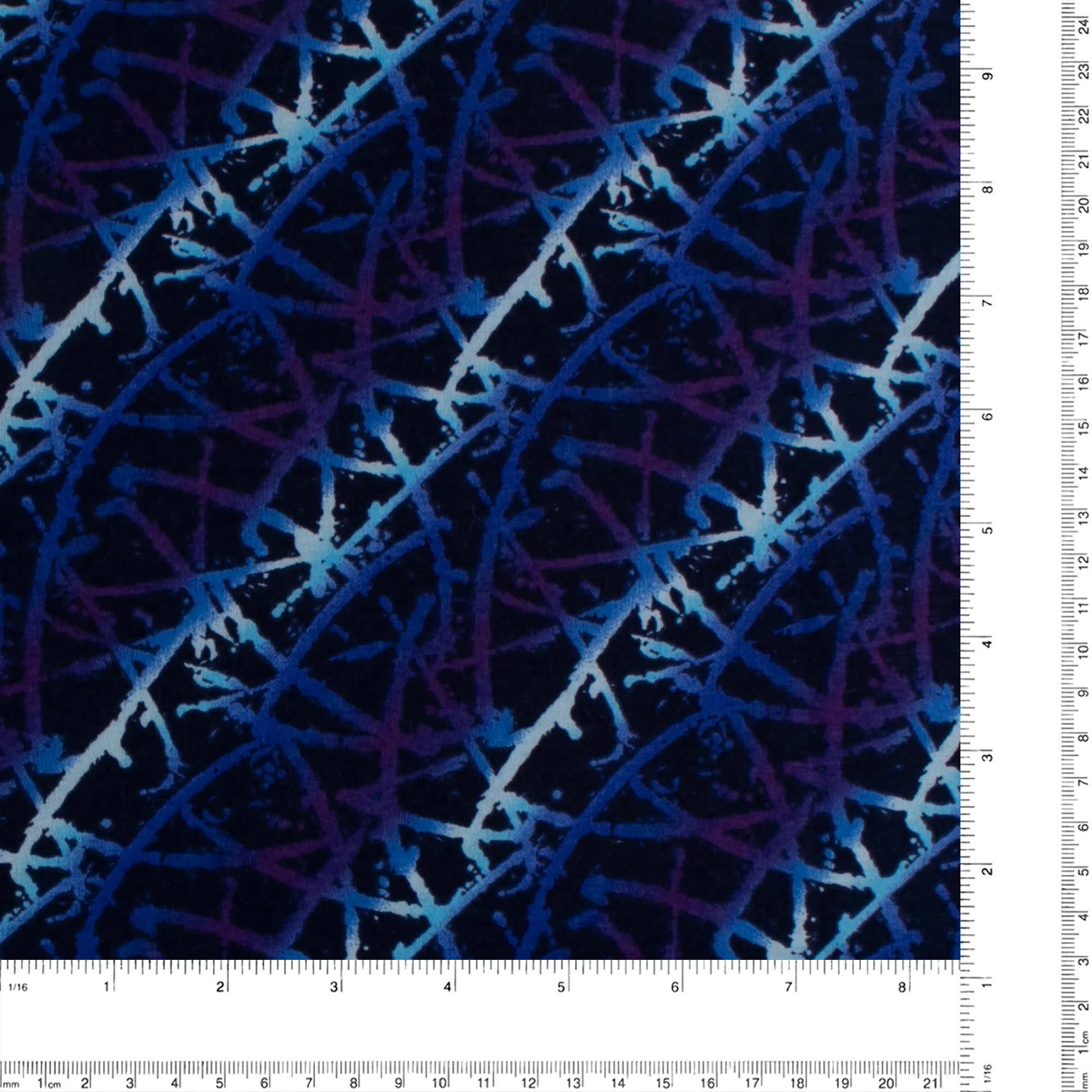 Printed Flannelette - CHARLIE - 147 - Navy - Image 3