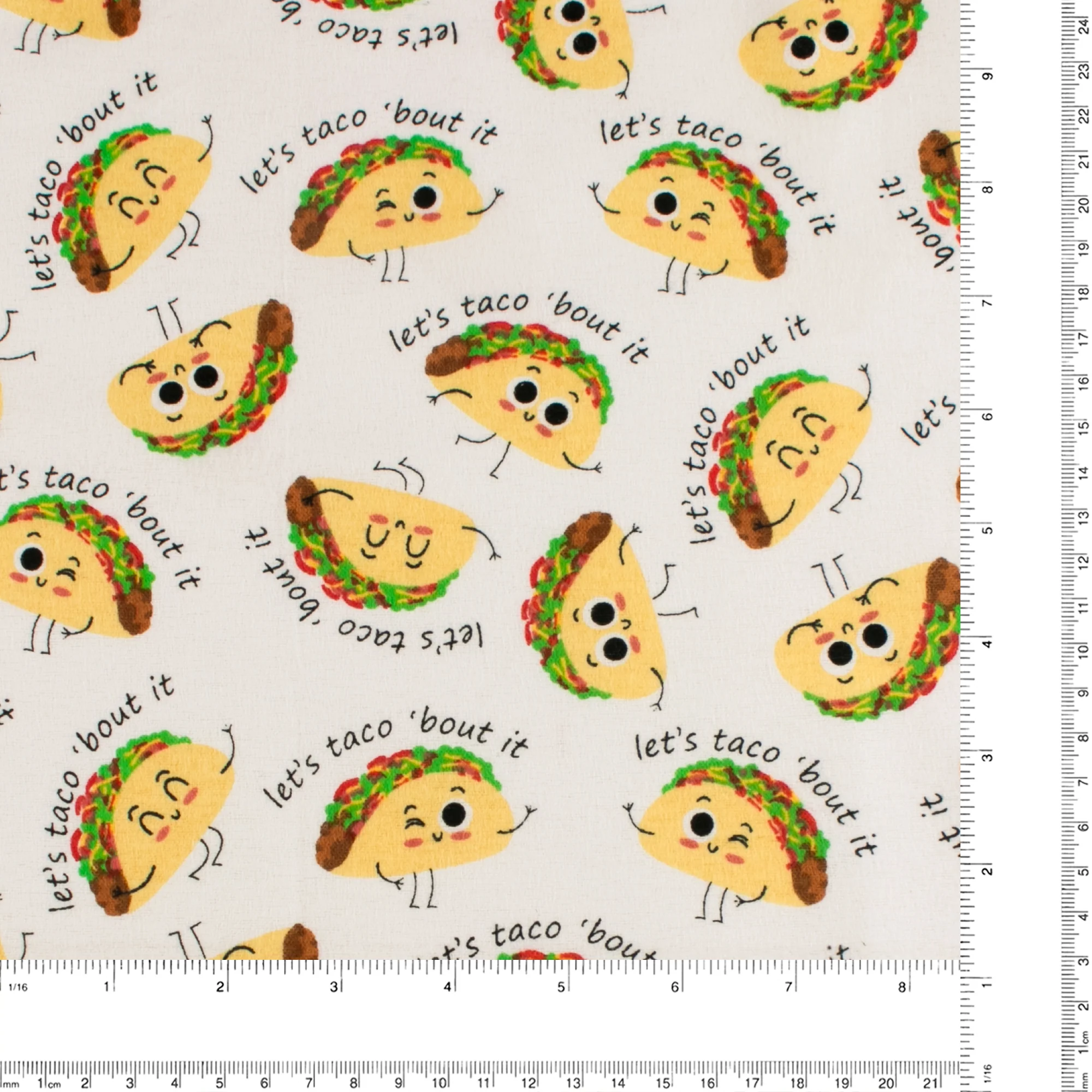Printed Flannelette - CHARLIE - 149 - White - Image 3