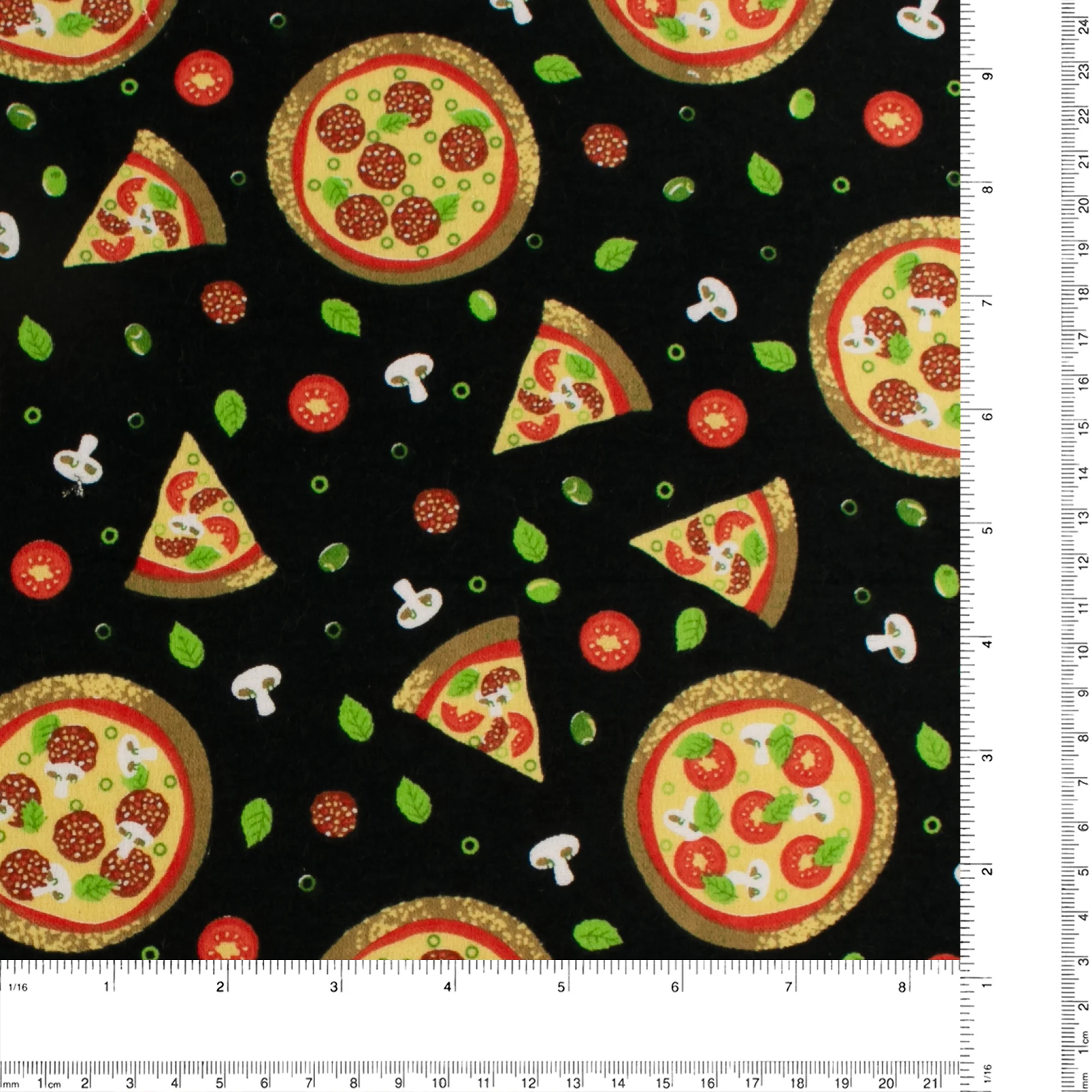 Printed Flannelette - CHARLIE - 152 - Black - Image 3